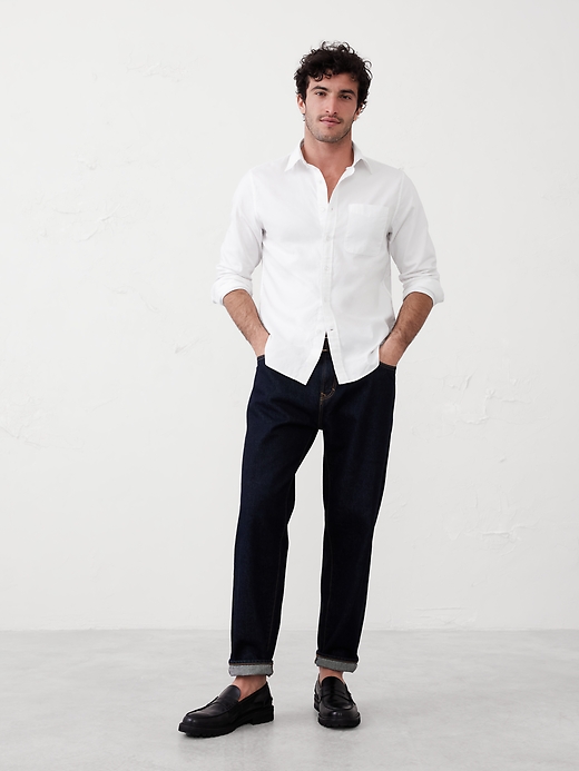 【超希少コードバン】m.a+ S2H1 CO slim fit oxford Slim-Fit Oxford Shirt | Banana Republic Factory