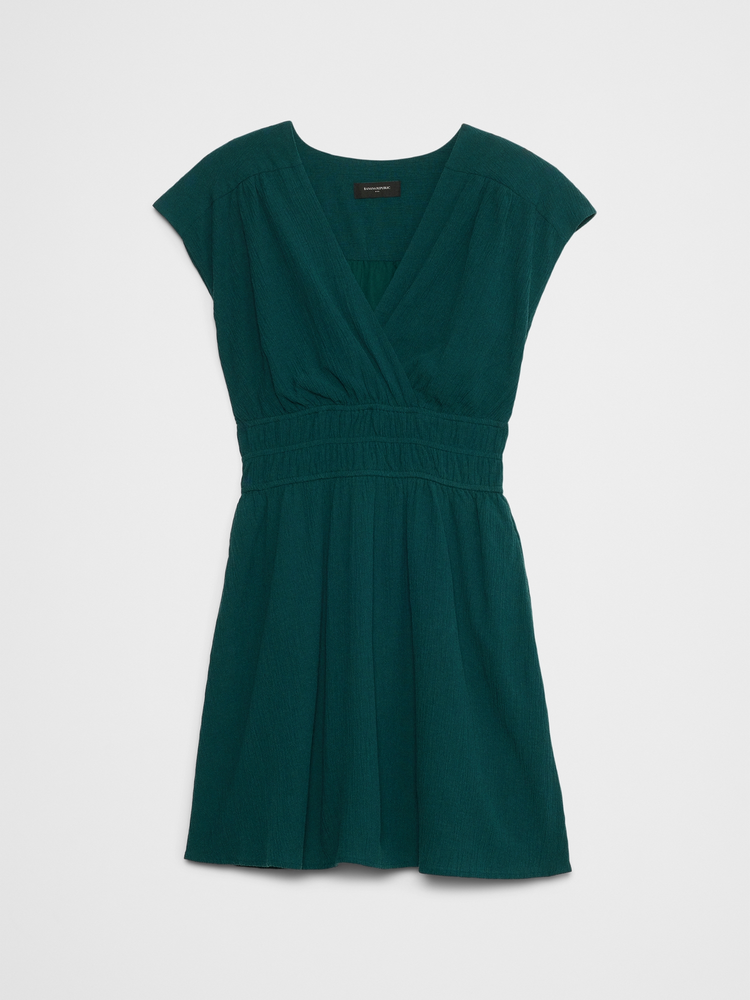 Image number 7 showing, Voile Shirred-Waist Mini Dress