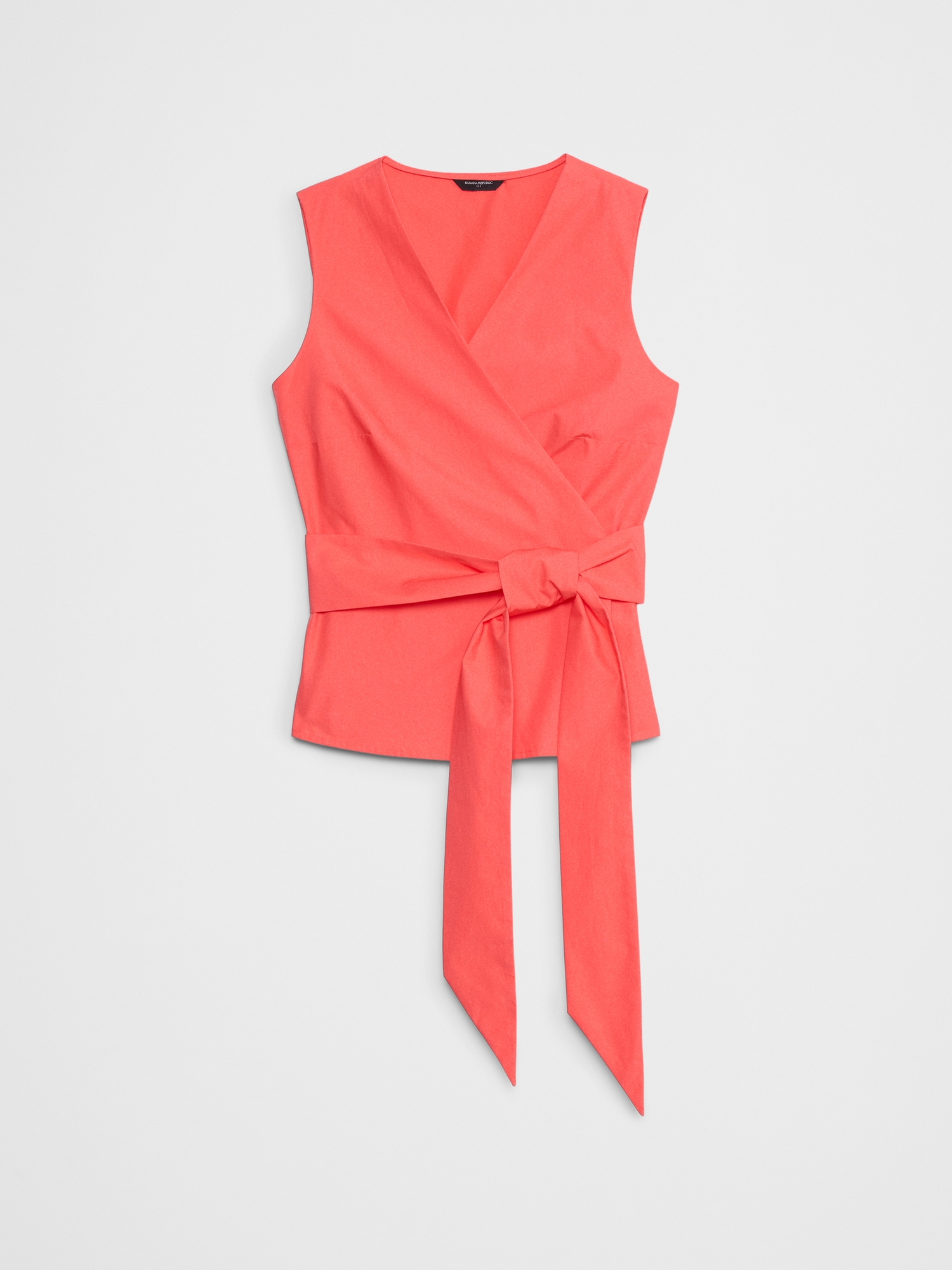 Wrapped Poplin Top