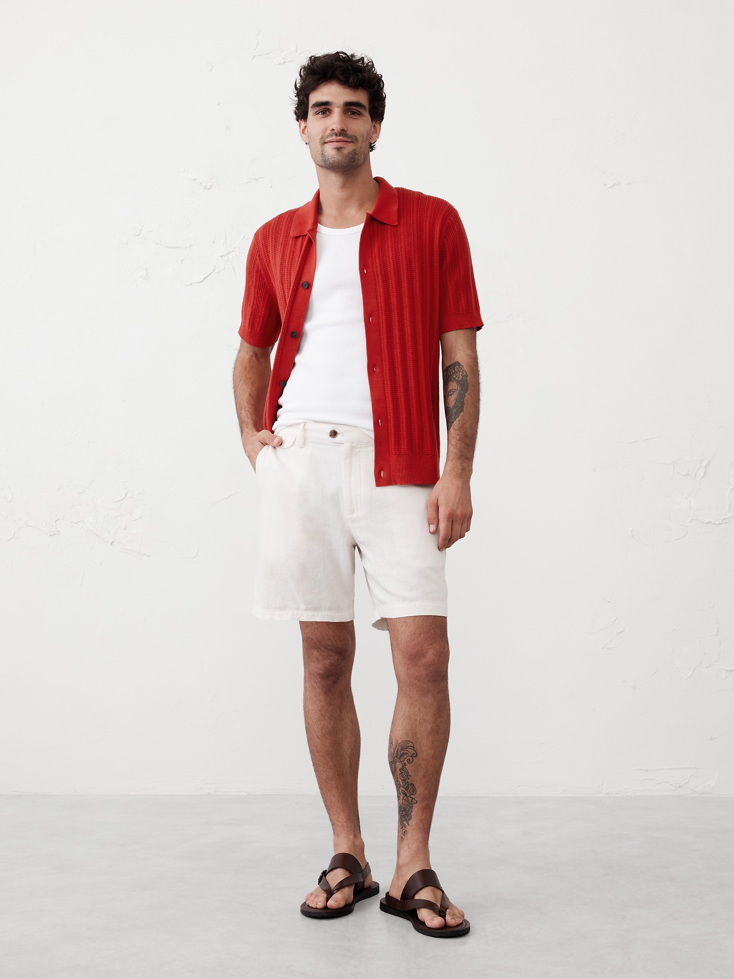 Textured Sweater Polo