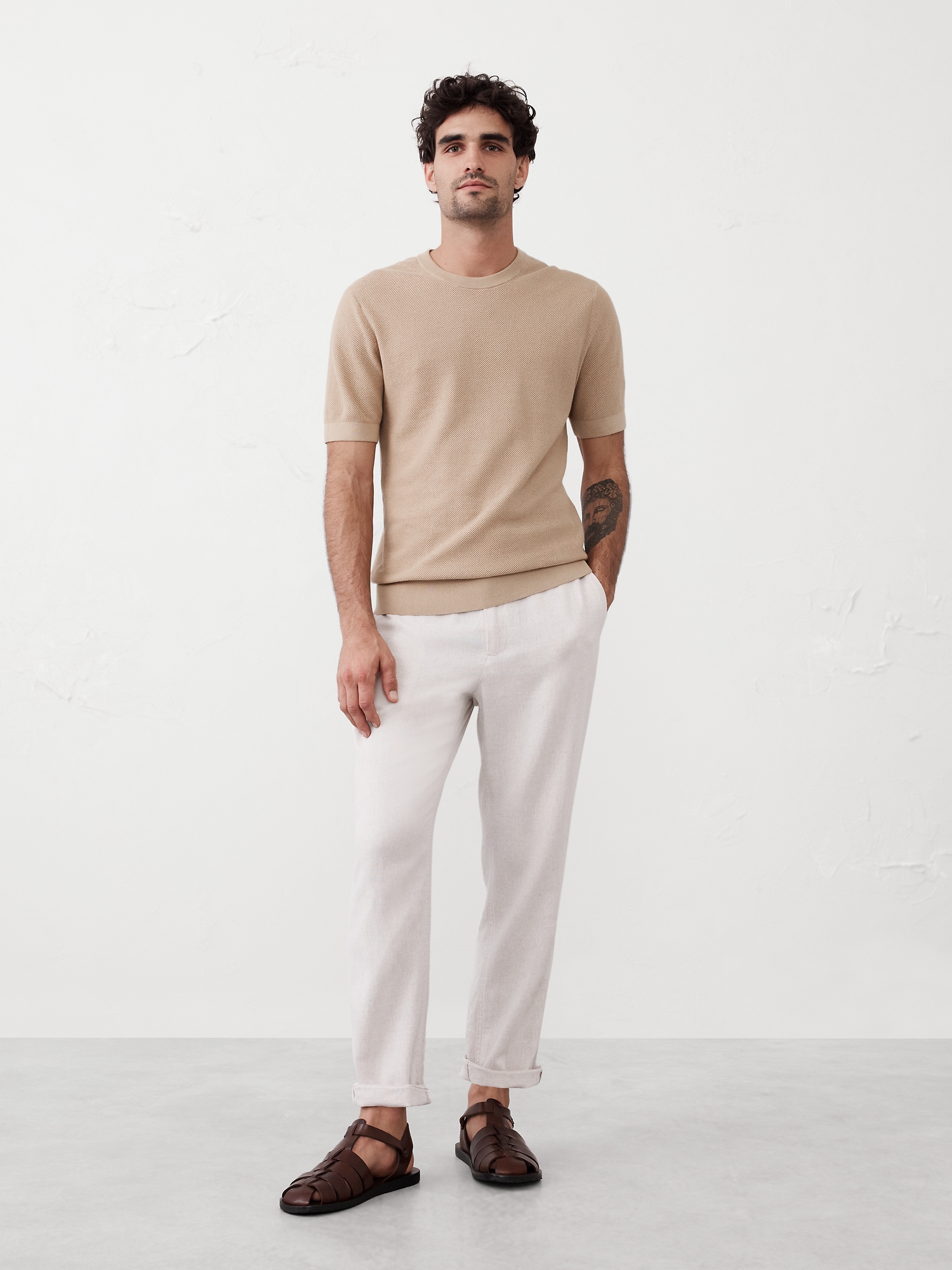 Textured Sweater T-Shirt