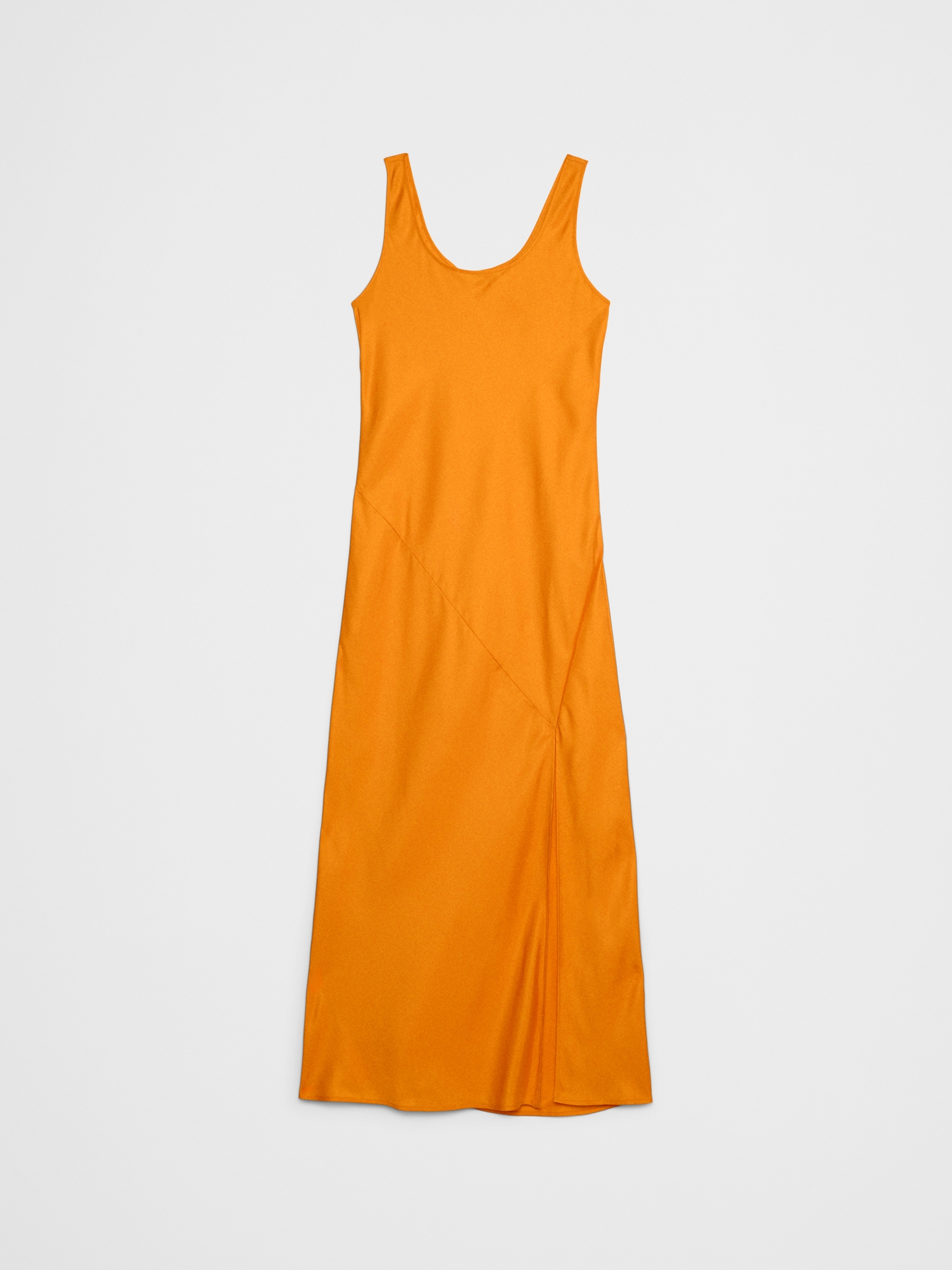 Image number 4 showing, Silky Twill Slit Maxi Dress