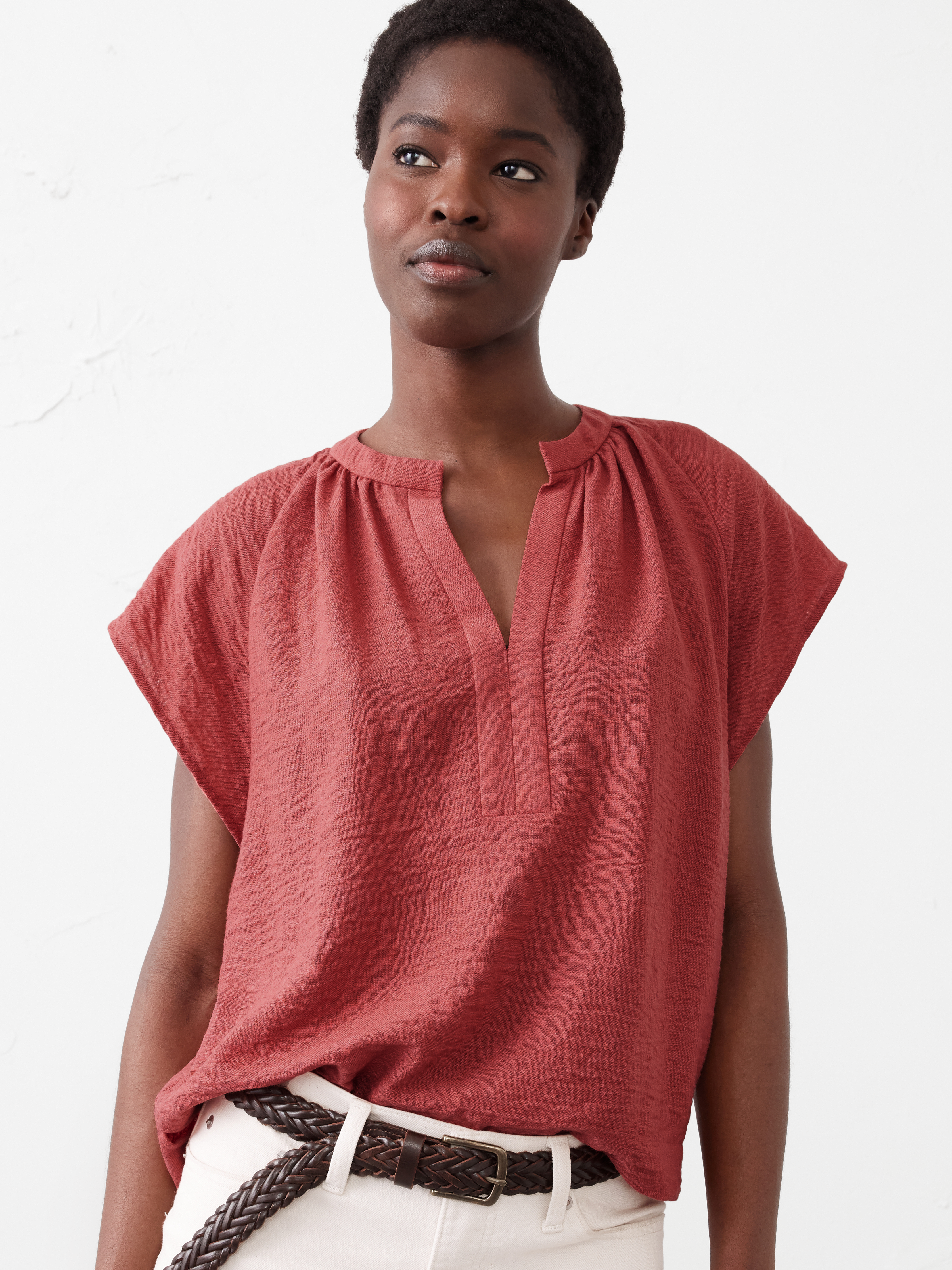 【BAON】25SS★ [BAONHAUS] Pontry Color Raglan Stripe L/S T Raglan-Sleeve Top | Banana Republic Factory