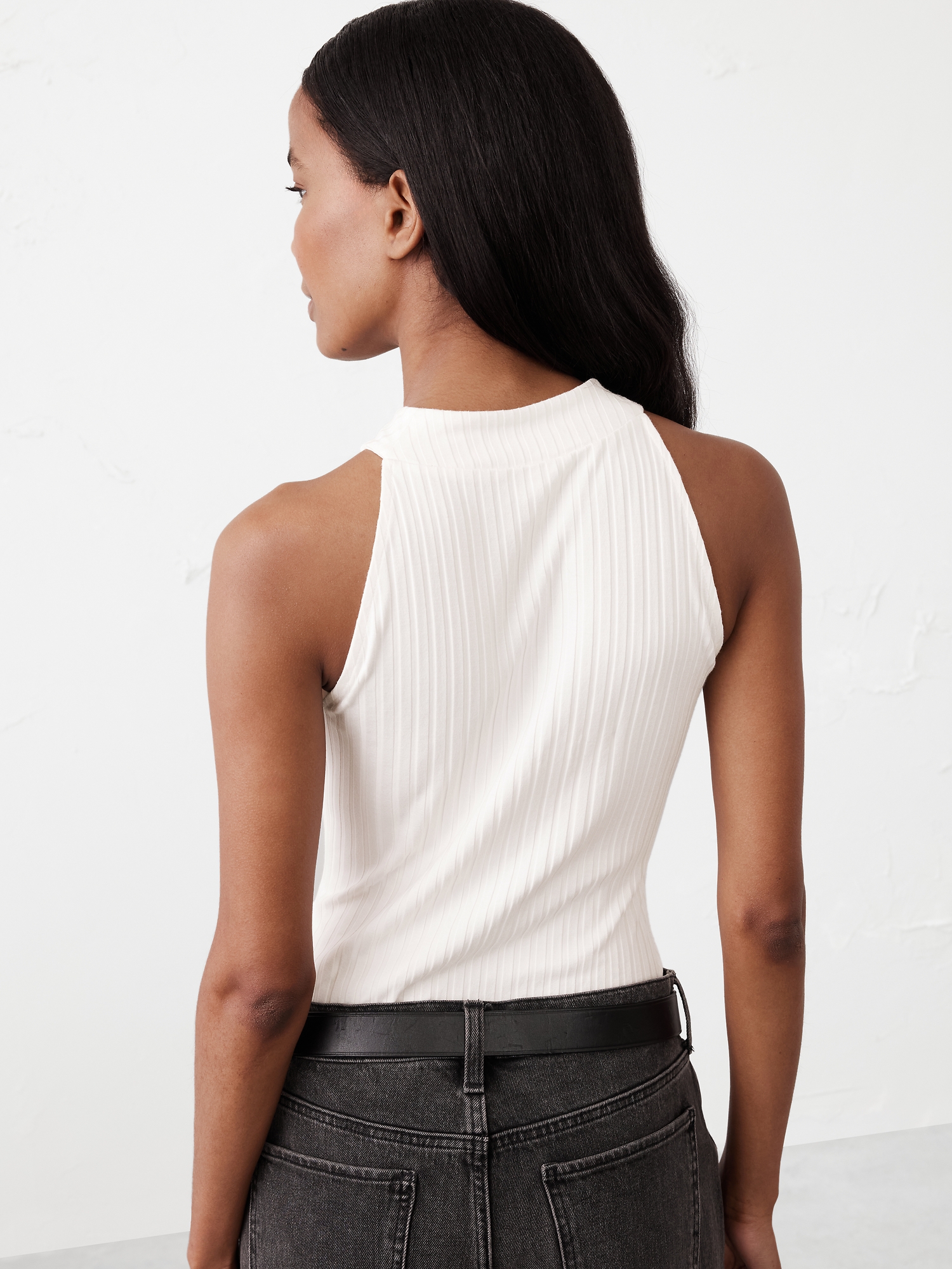 Image number 2 showing, Wide Ribbed Halter Top