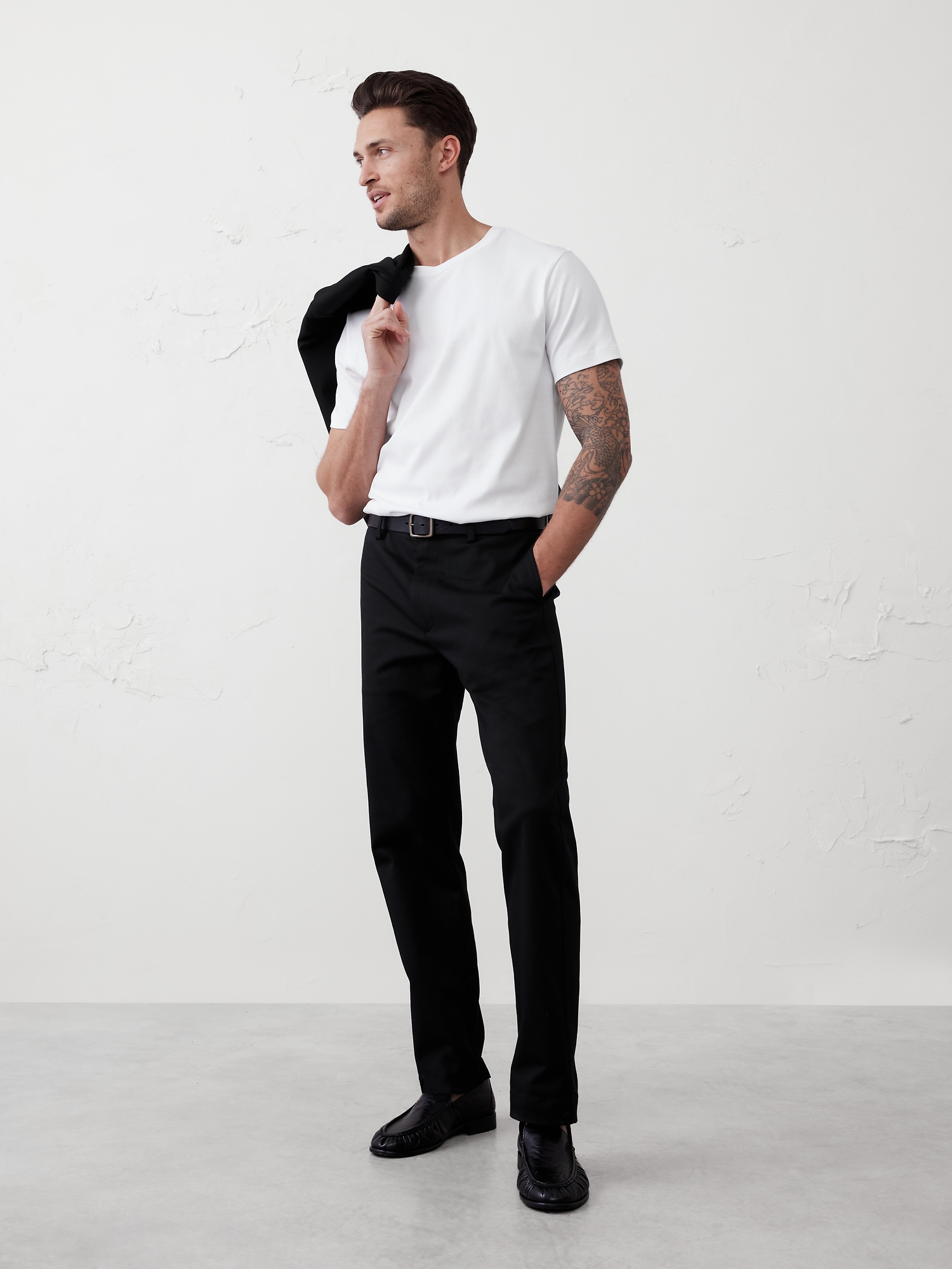 Luxe Touch Crew-Neck T-Shirt - White