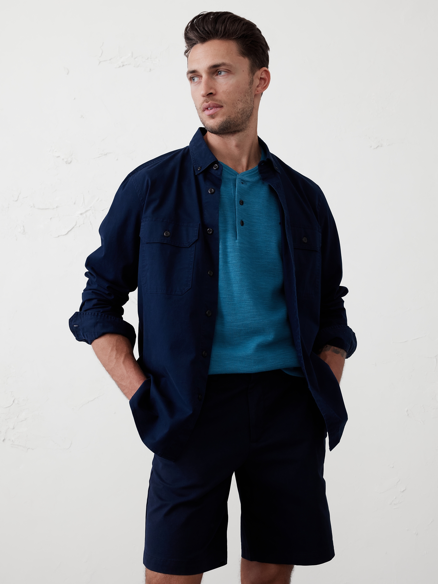 Image number 3 showing, Textured Henley