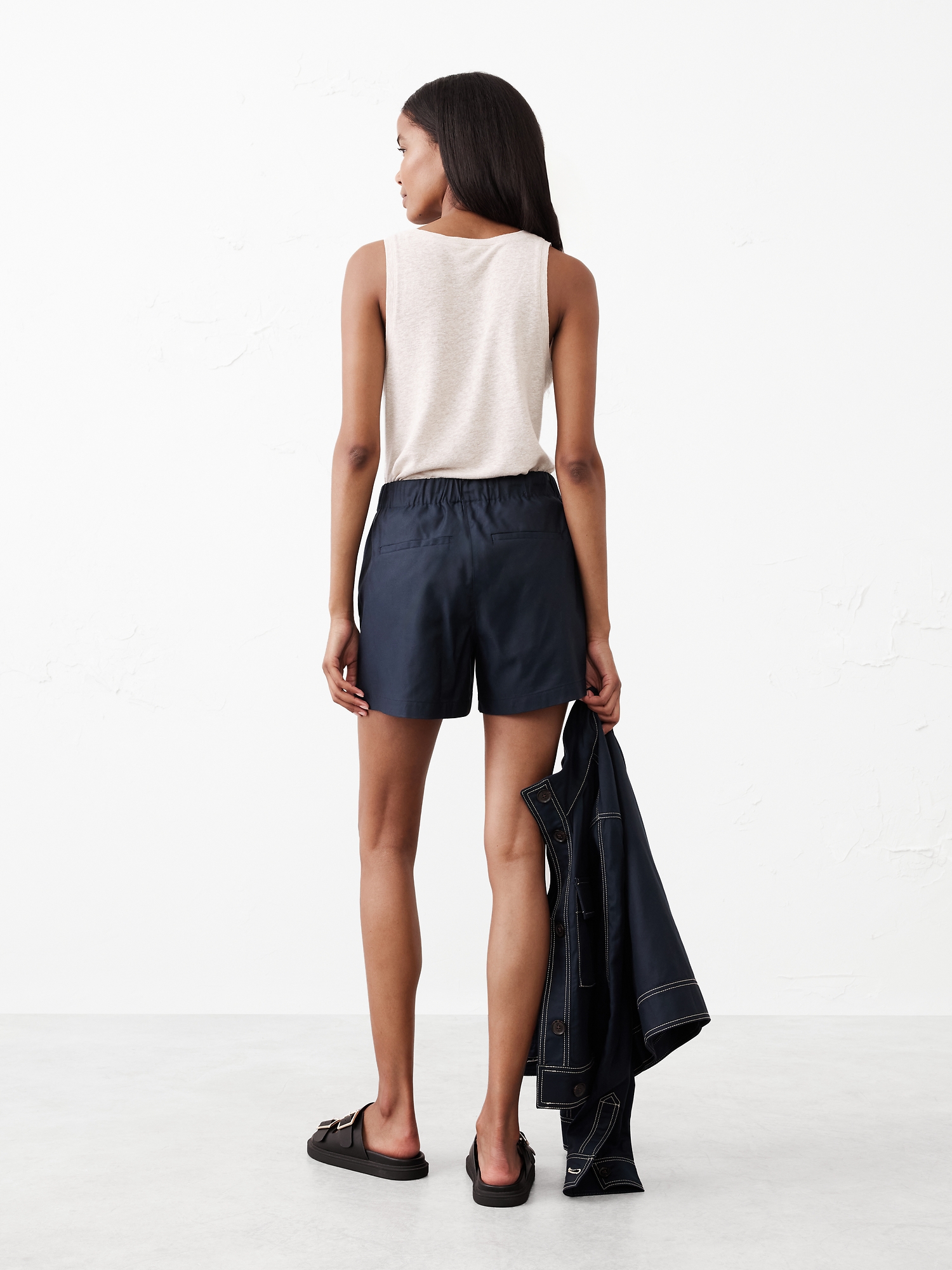 Twill Cargo Pull-On Short