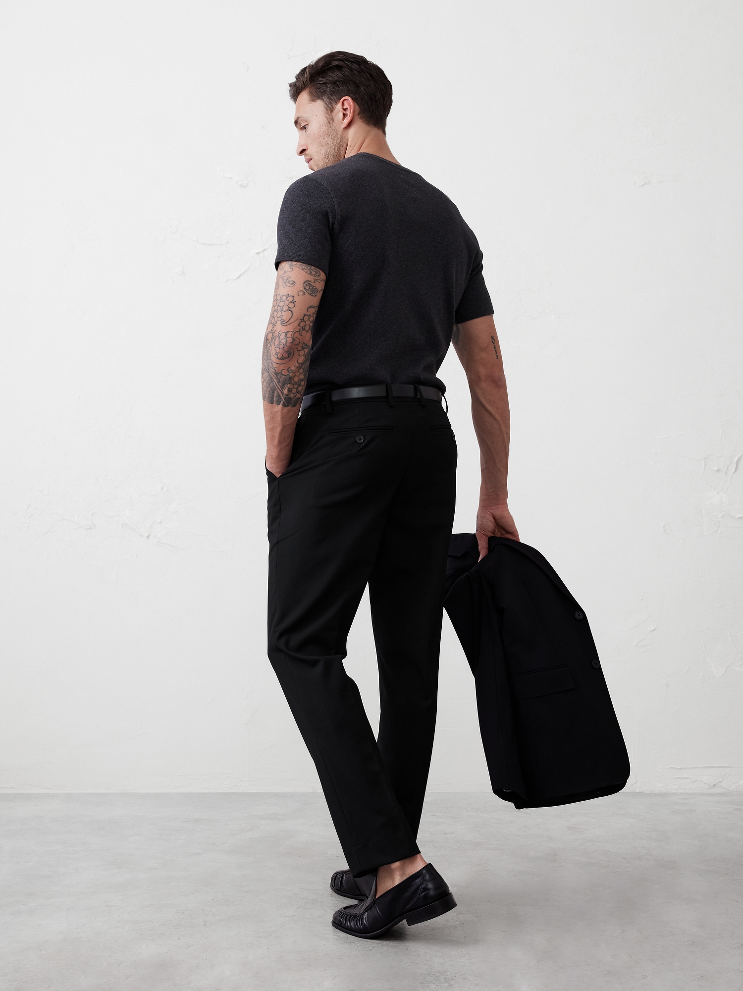 Modern Classic Crosshatch Suit Trouser