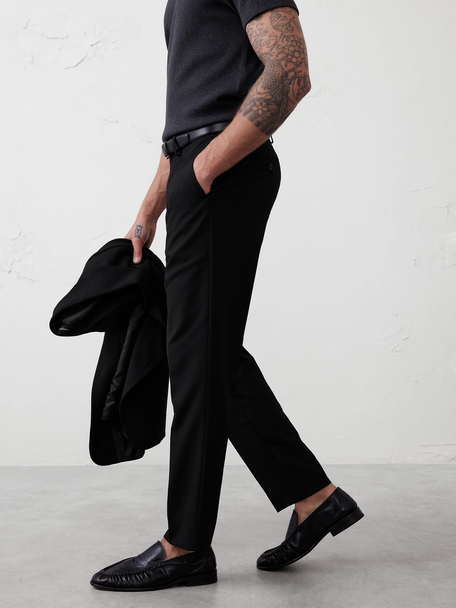 Modern Classic Crosshatch Suit Trouser