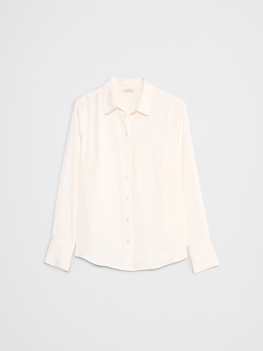 トップス CLASSIC SHIRT WHITE SILK 44 Silky Classic Shirt | Banana Republic Factory