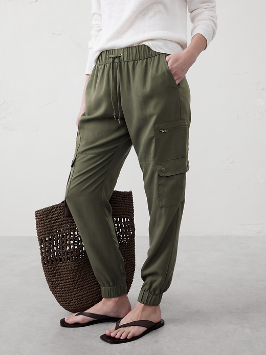 TENCEL™ Cargo Jogger Banana Republic Factory - Main Image