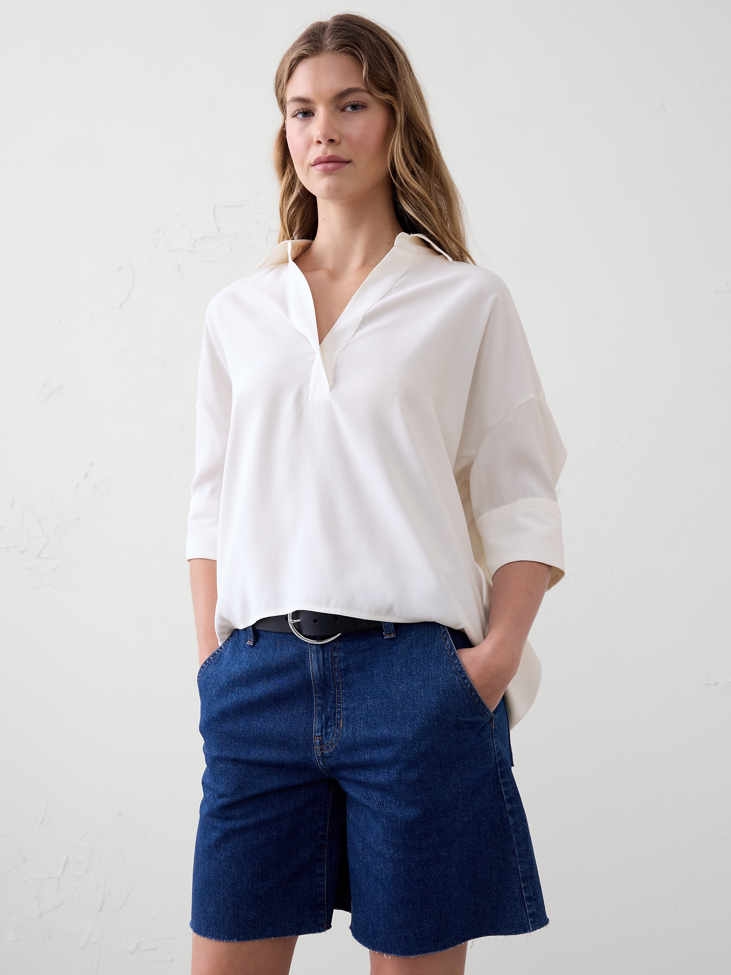 Image number 1 showing, Drapey Oversized Top