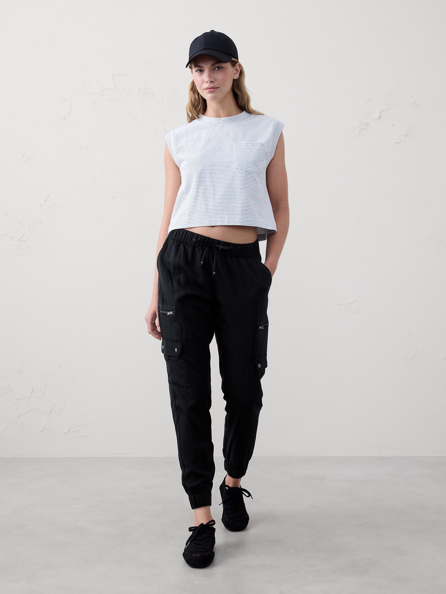 TENCEL™ Cargo Jogger - Black