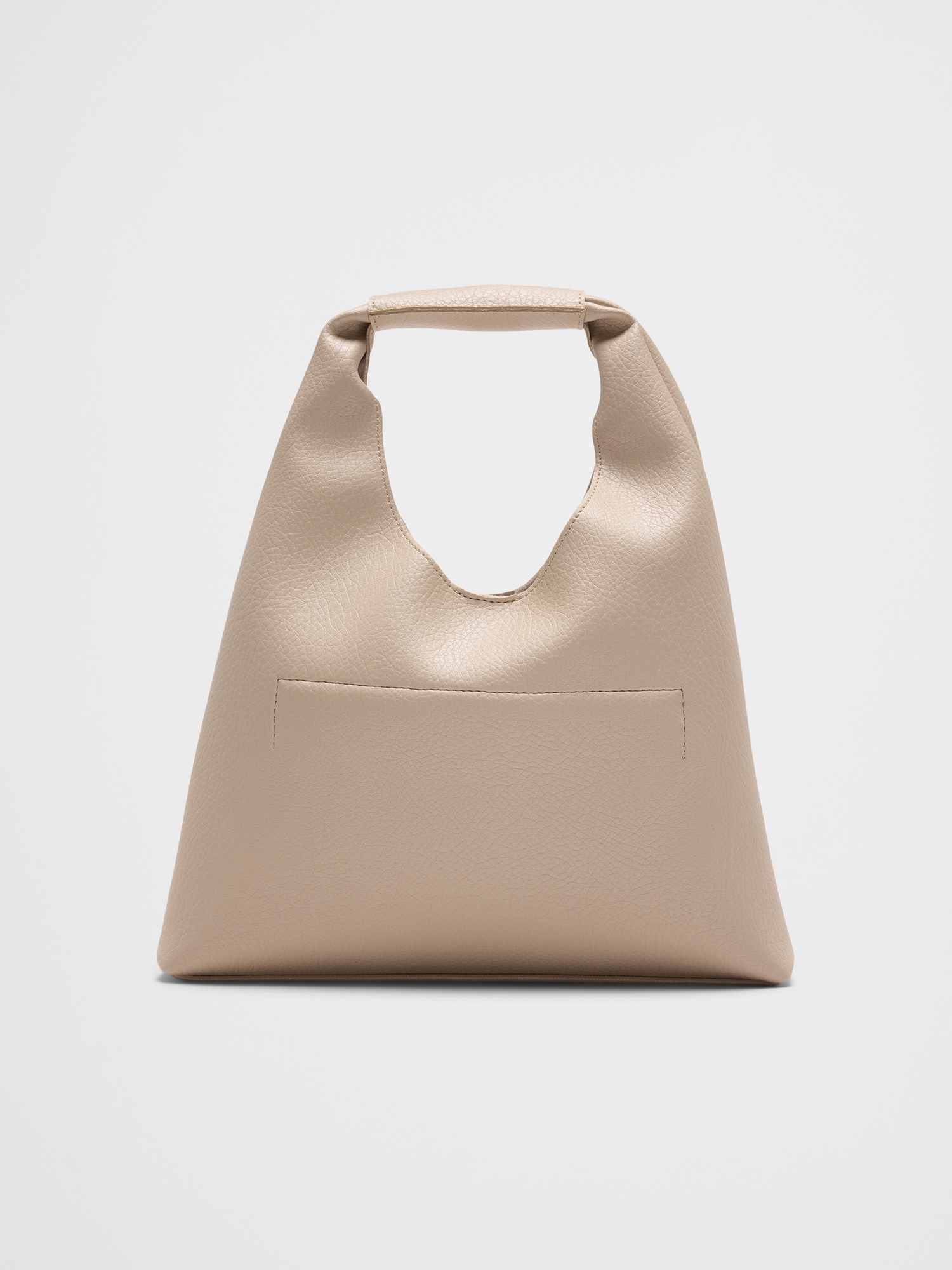 Vegan Leather Mini Slouchy Tote