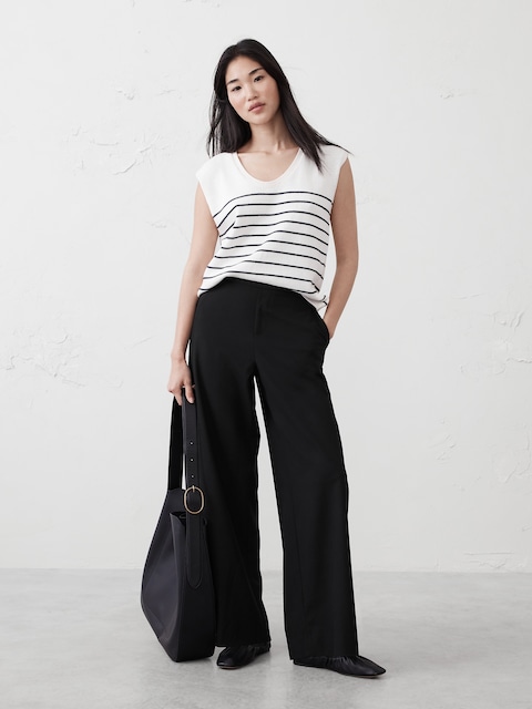 PANTALON À JAMBE LARGE HAYDEN