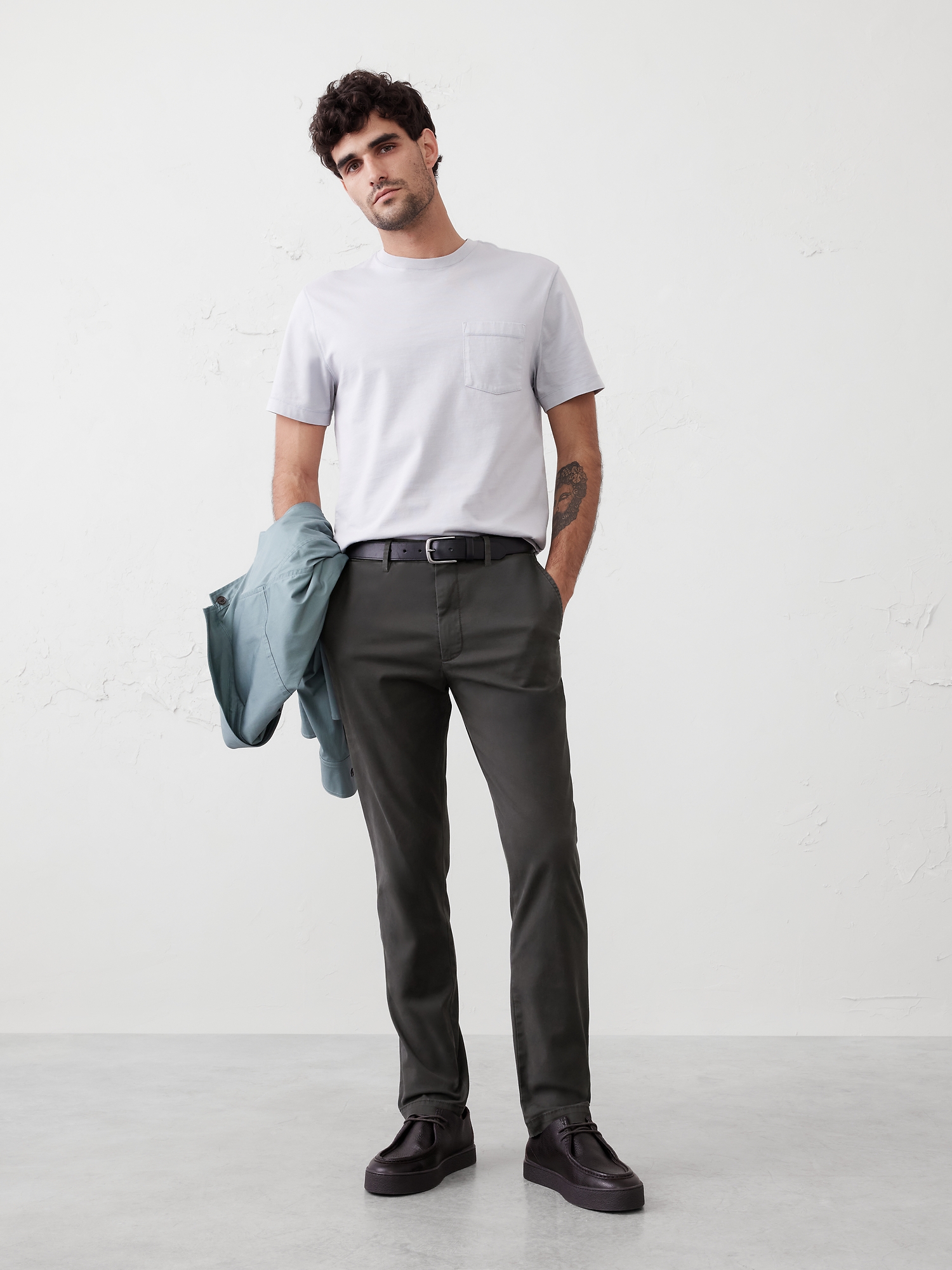 Skinny Lived-In Chino - Flint Gray