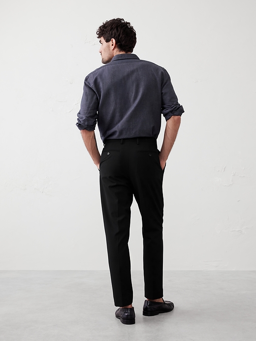 Tailored-Fit Crosshatch Suit Trouser | Banana Republic Factory