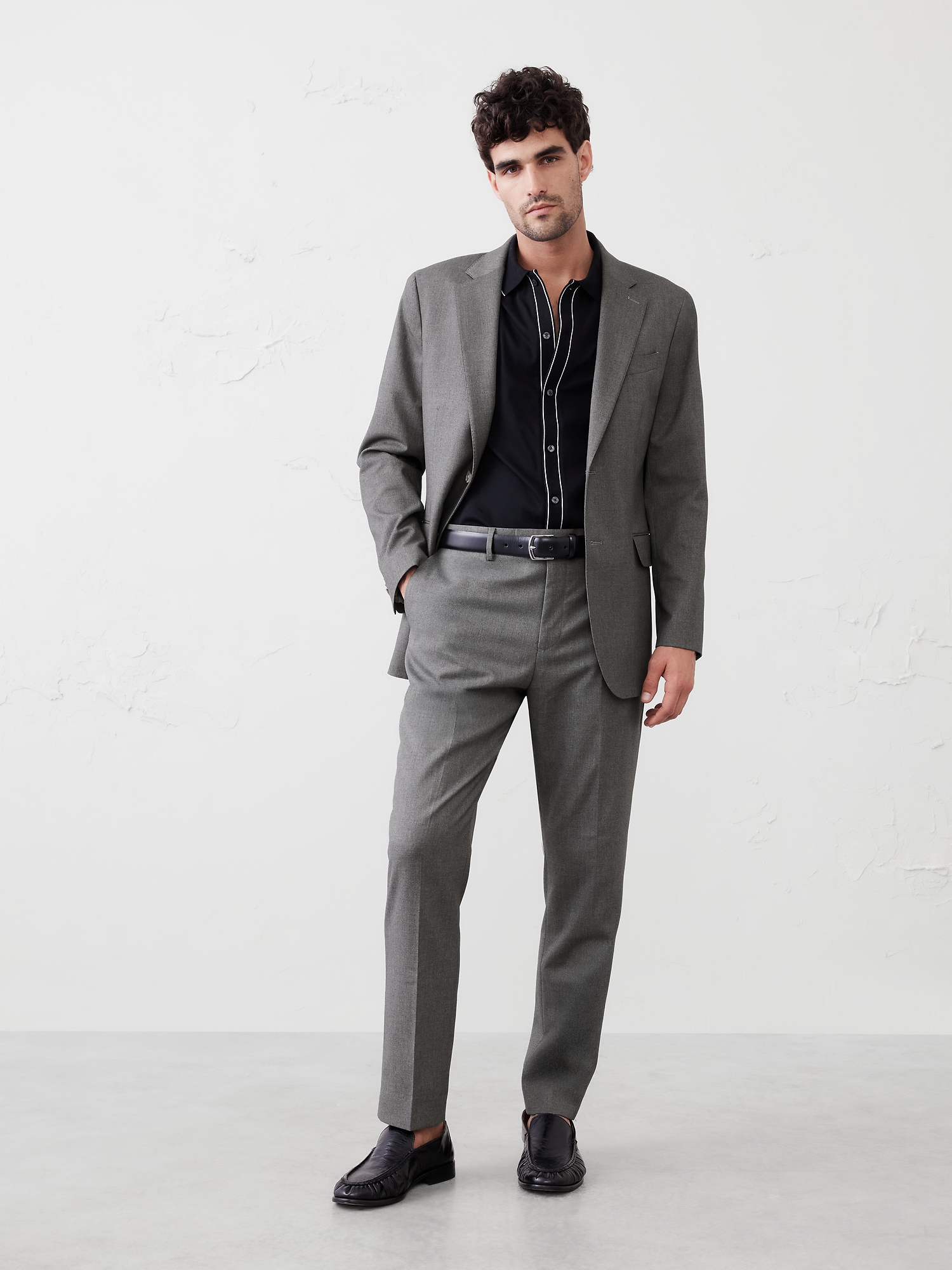 Modern Classic Crosshatch Suit Jacket