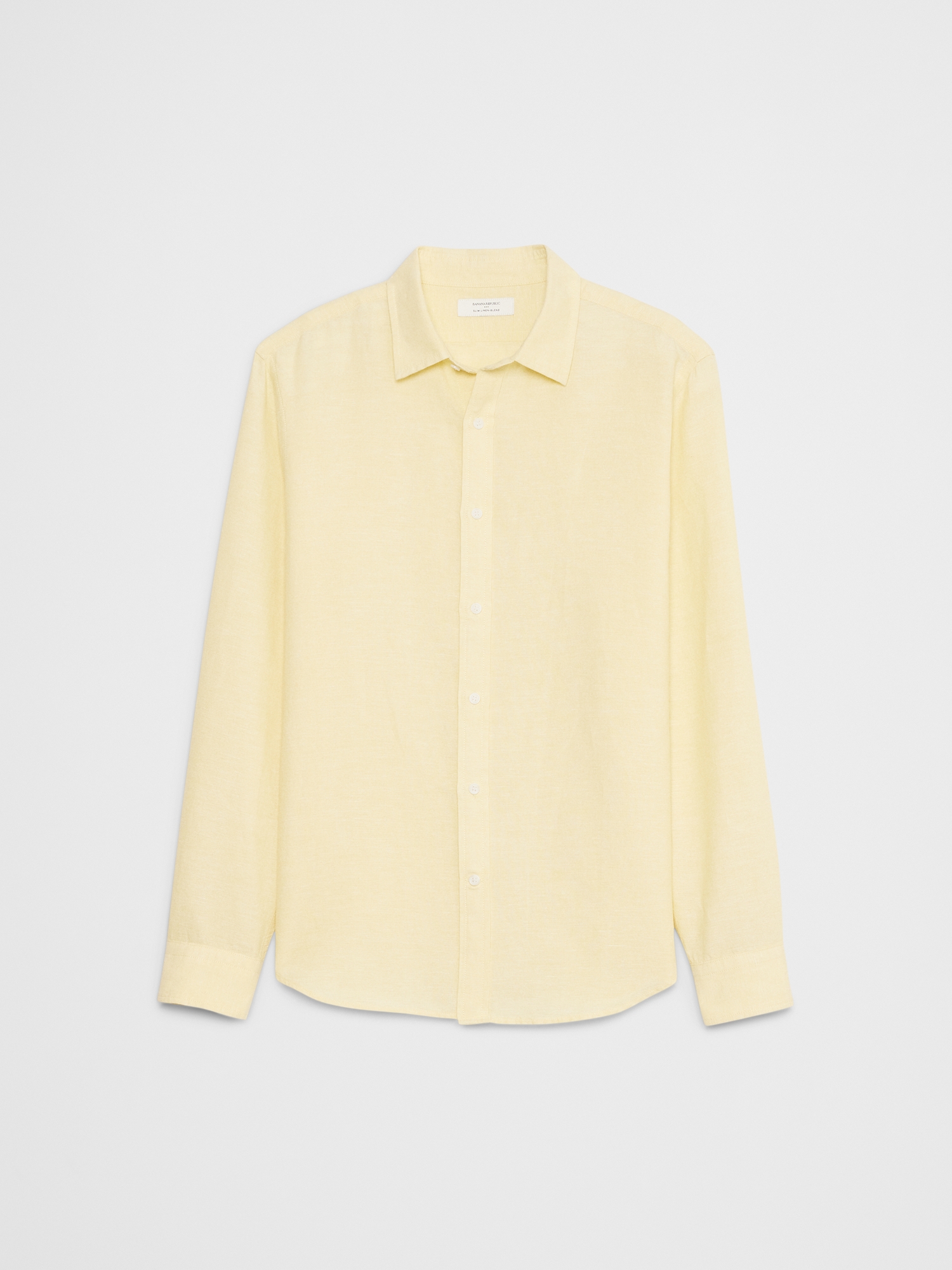 L'image numéro 4 présente Chemise ajustée en mélange de lin
