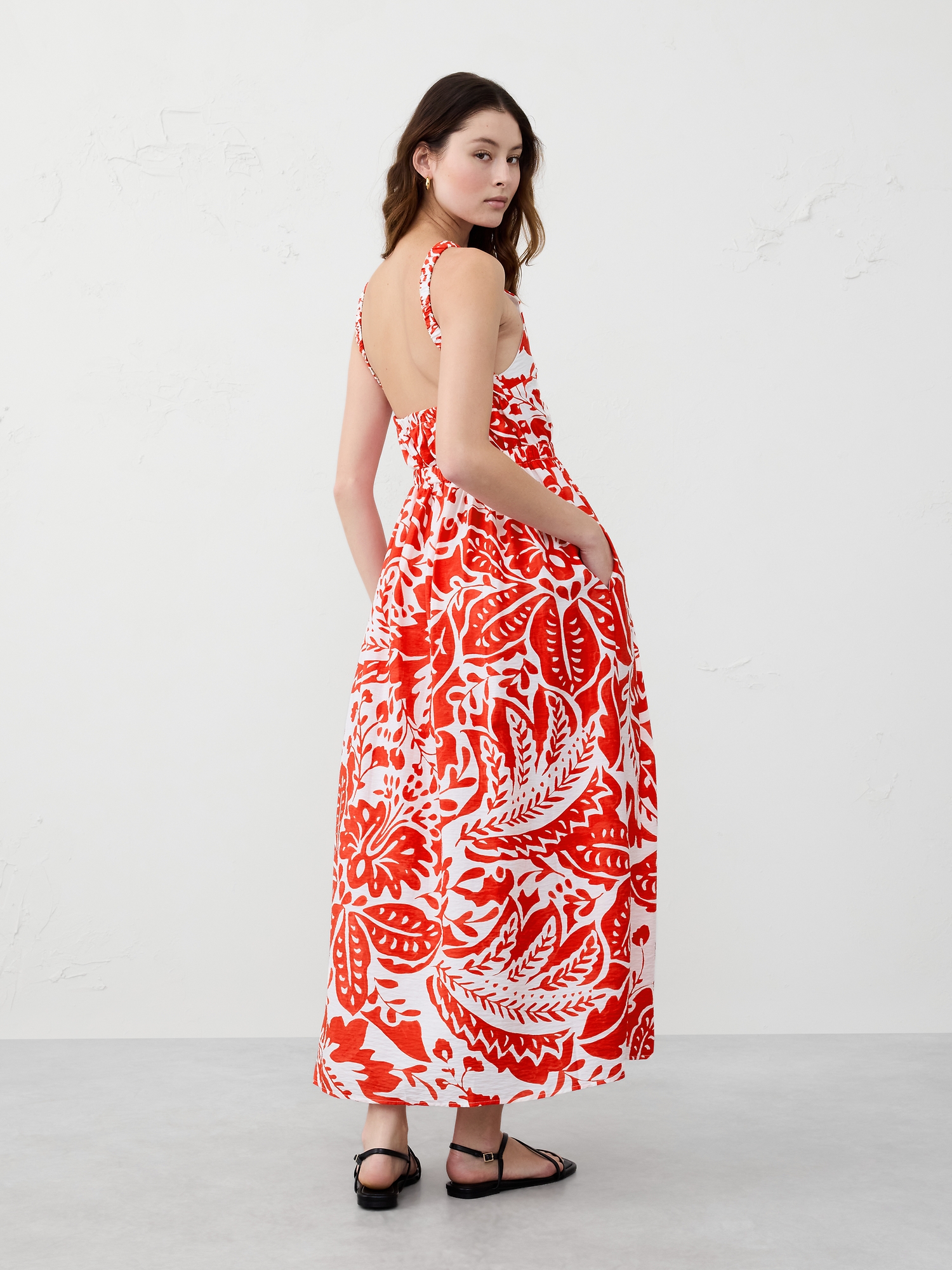 Halter-Neck Midi Dress
