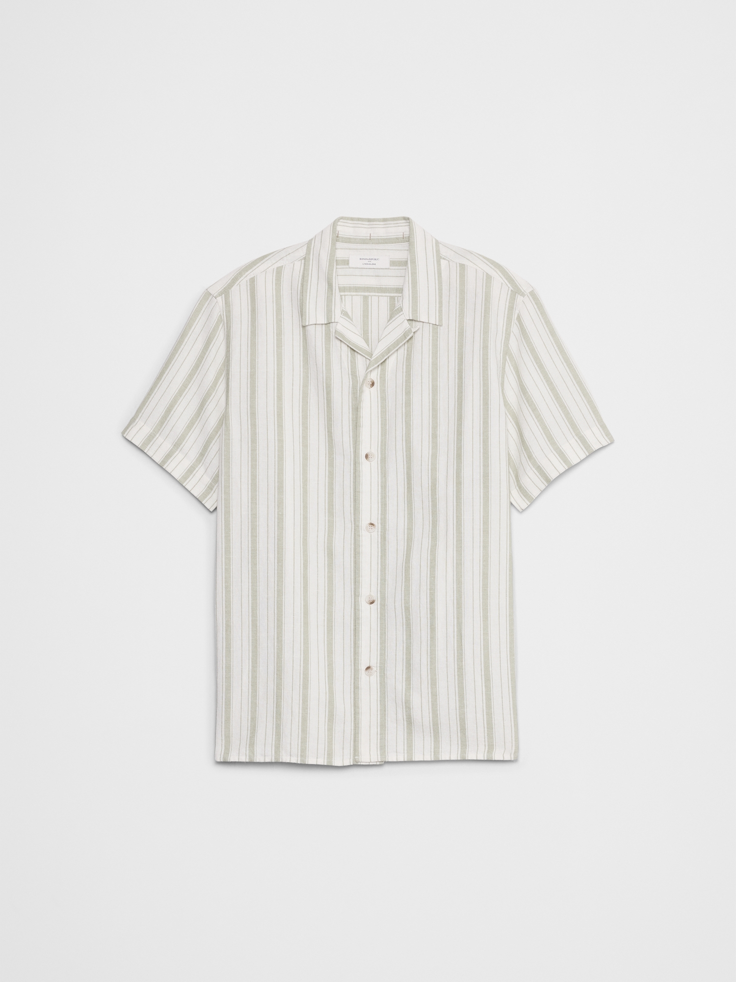 Image number 7 showing, Standard Fit Linen-Blend Resort Shirt