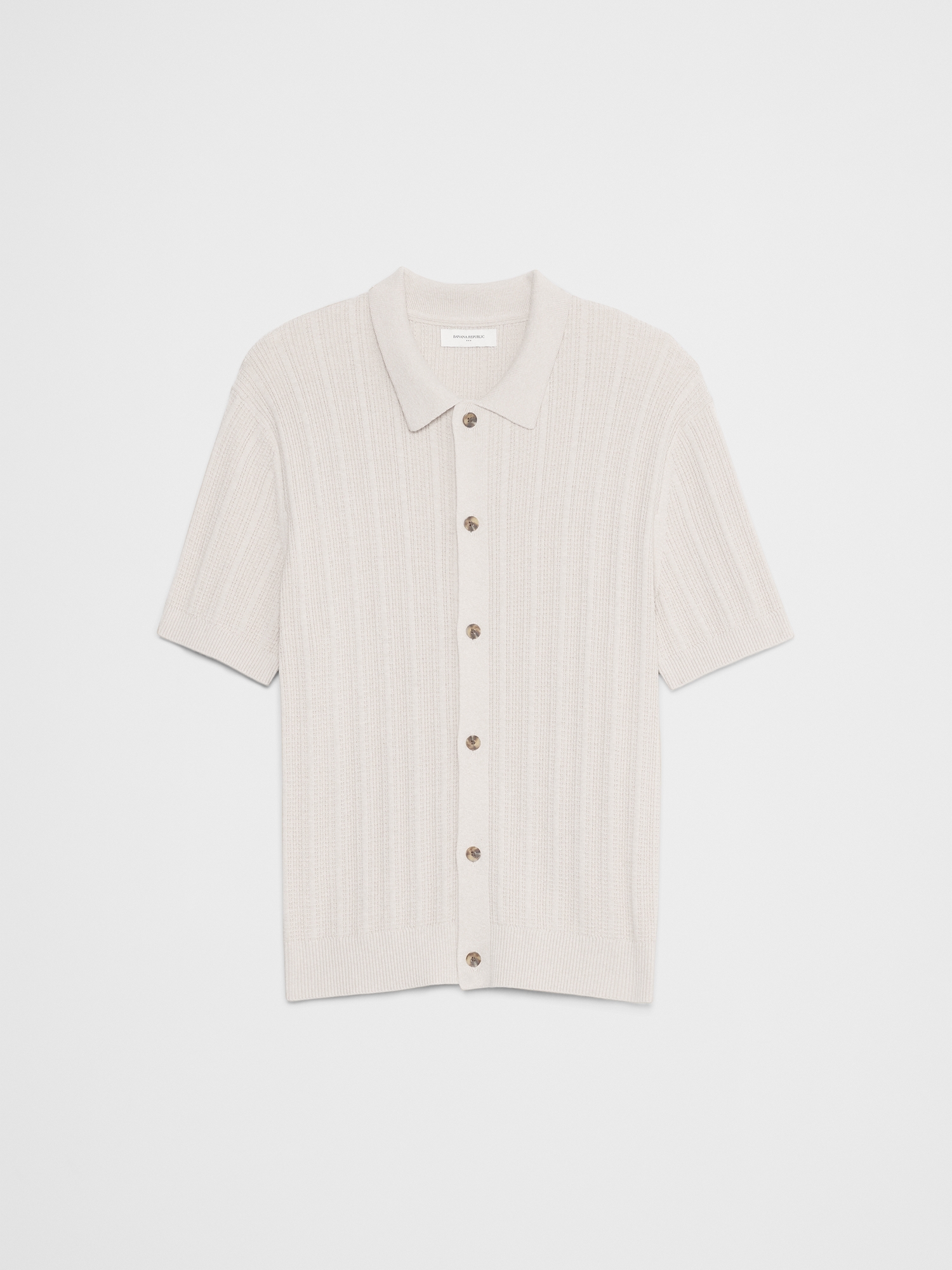 Textured Sweater Polo