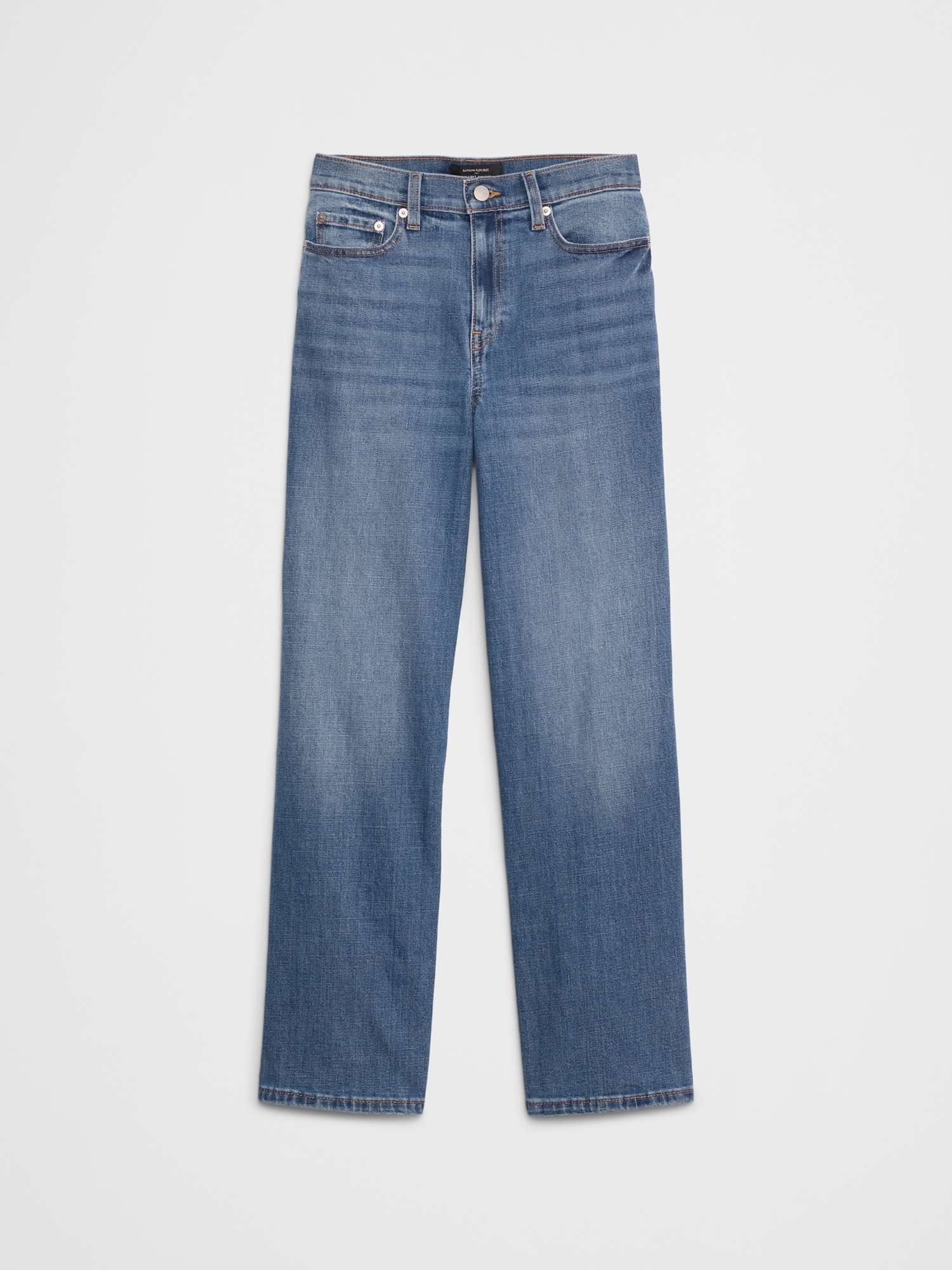Image number 4 showing, Straight High-Rise Jean