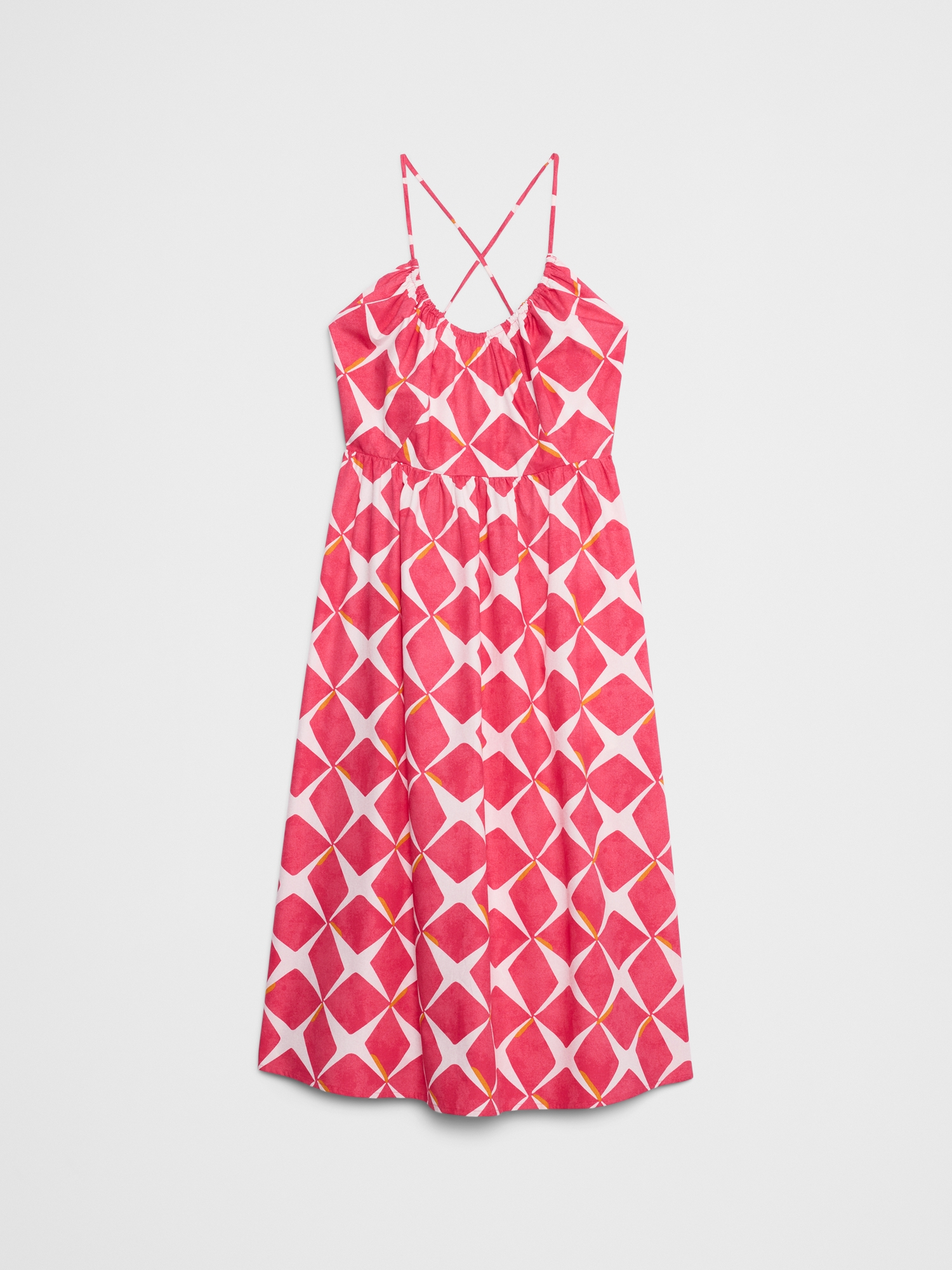 Poplin Halter Midi Dress
