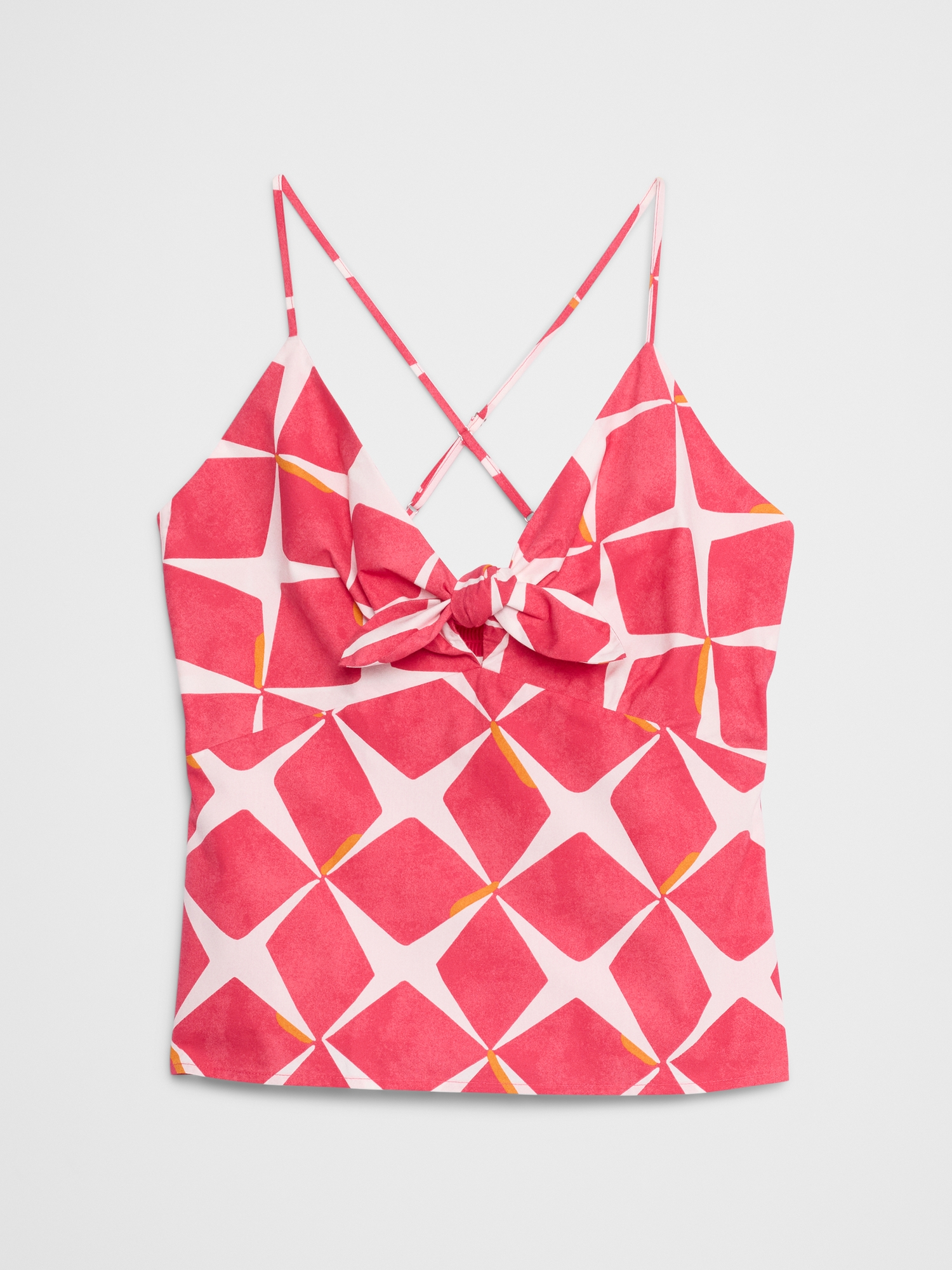 Tie-Front Poplin Top