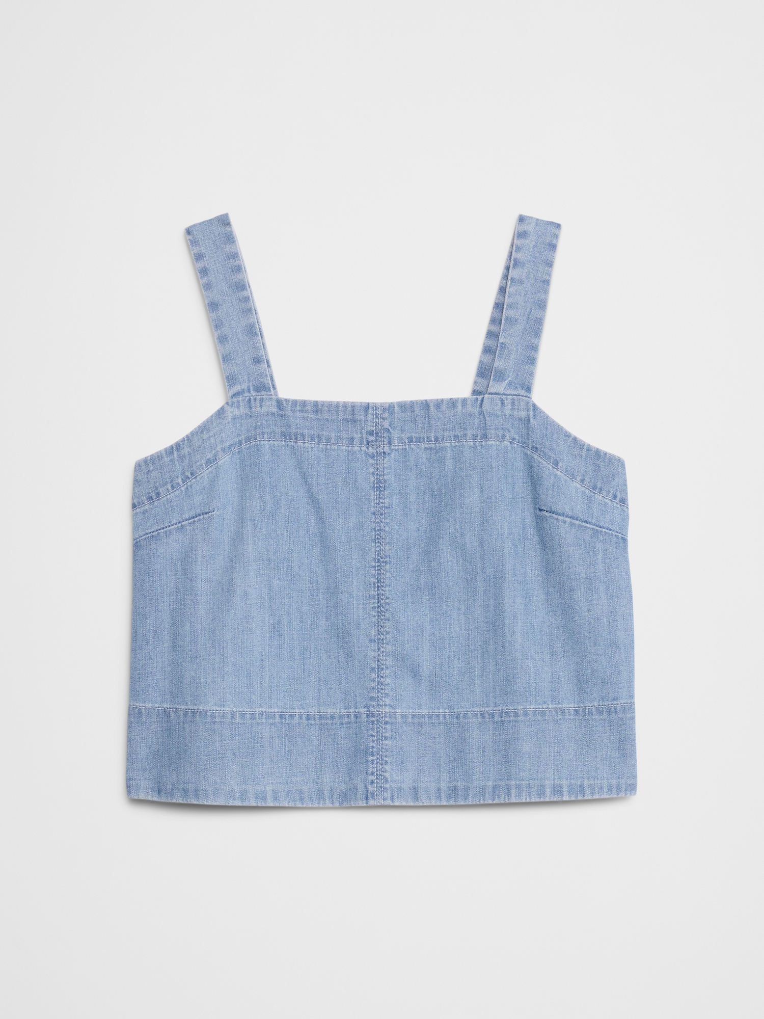 Denim Topstitch Tank