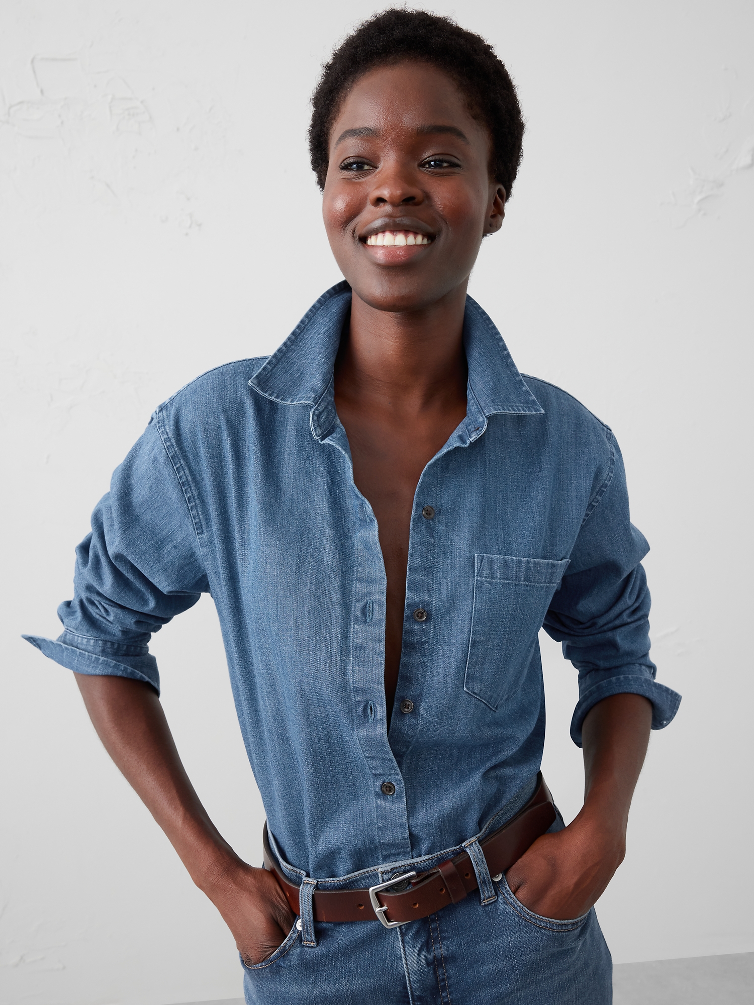 Image number 1 showing, DENIM SHIRT