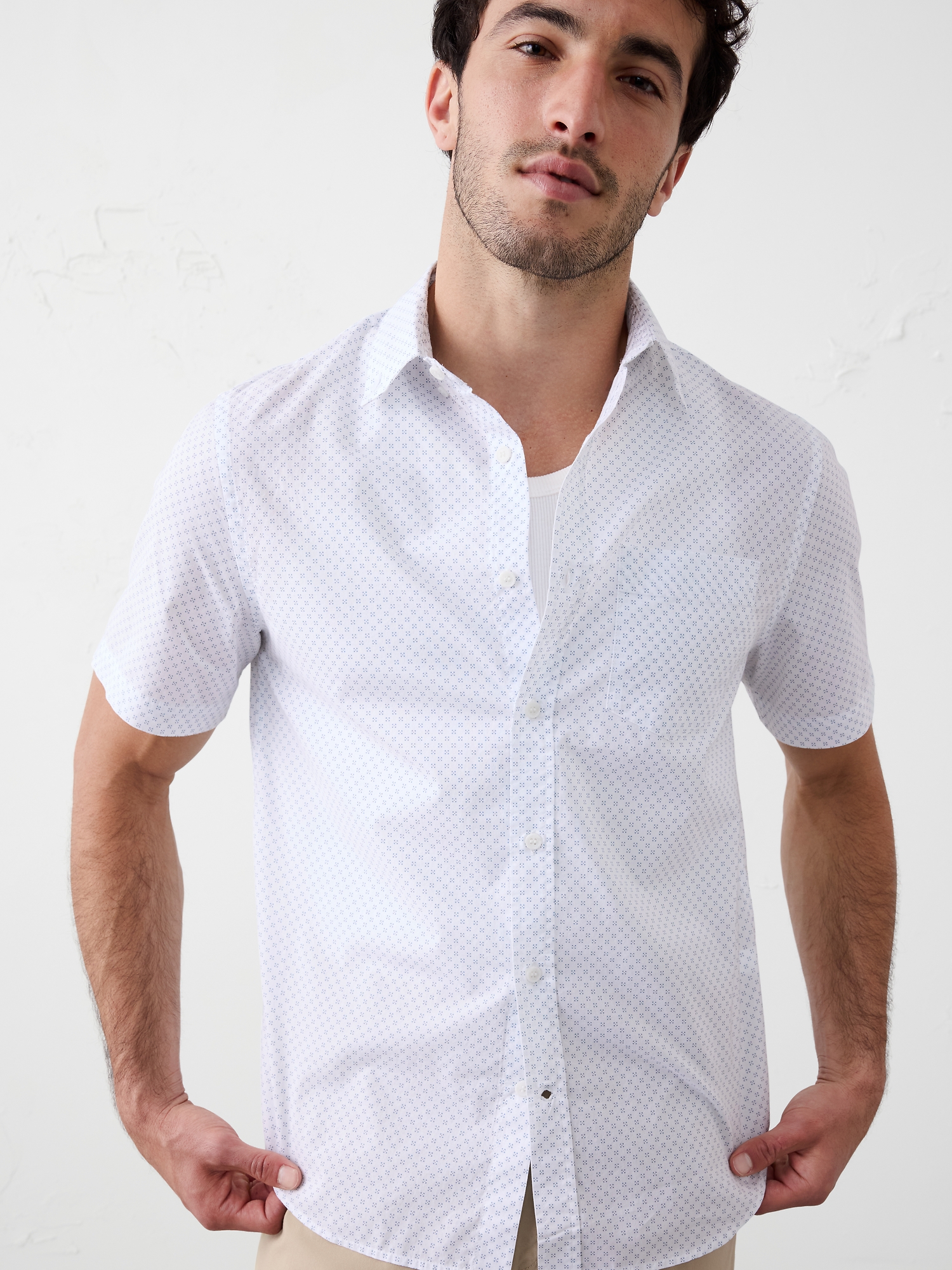 Image number 3 showing, Slim-Fit Softwash Cotton Shirt