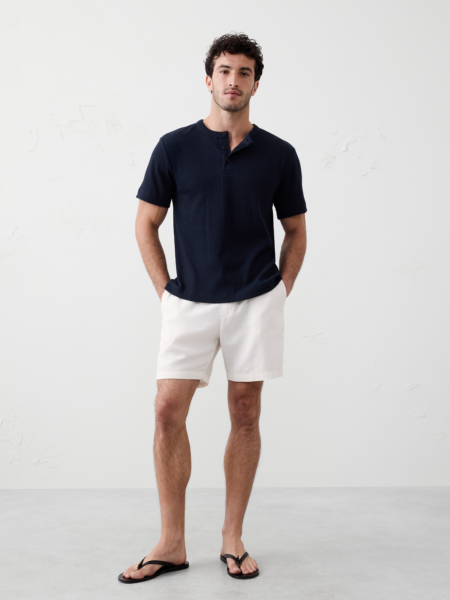 Image number 1 showing, Textured Henley