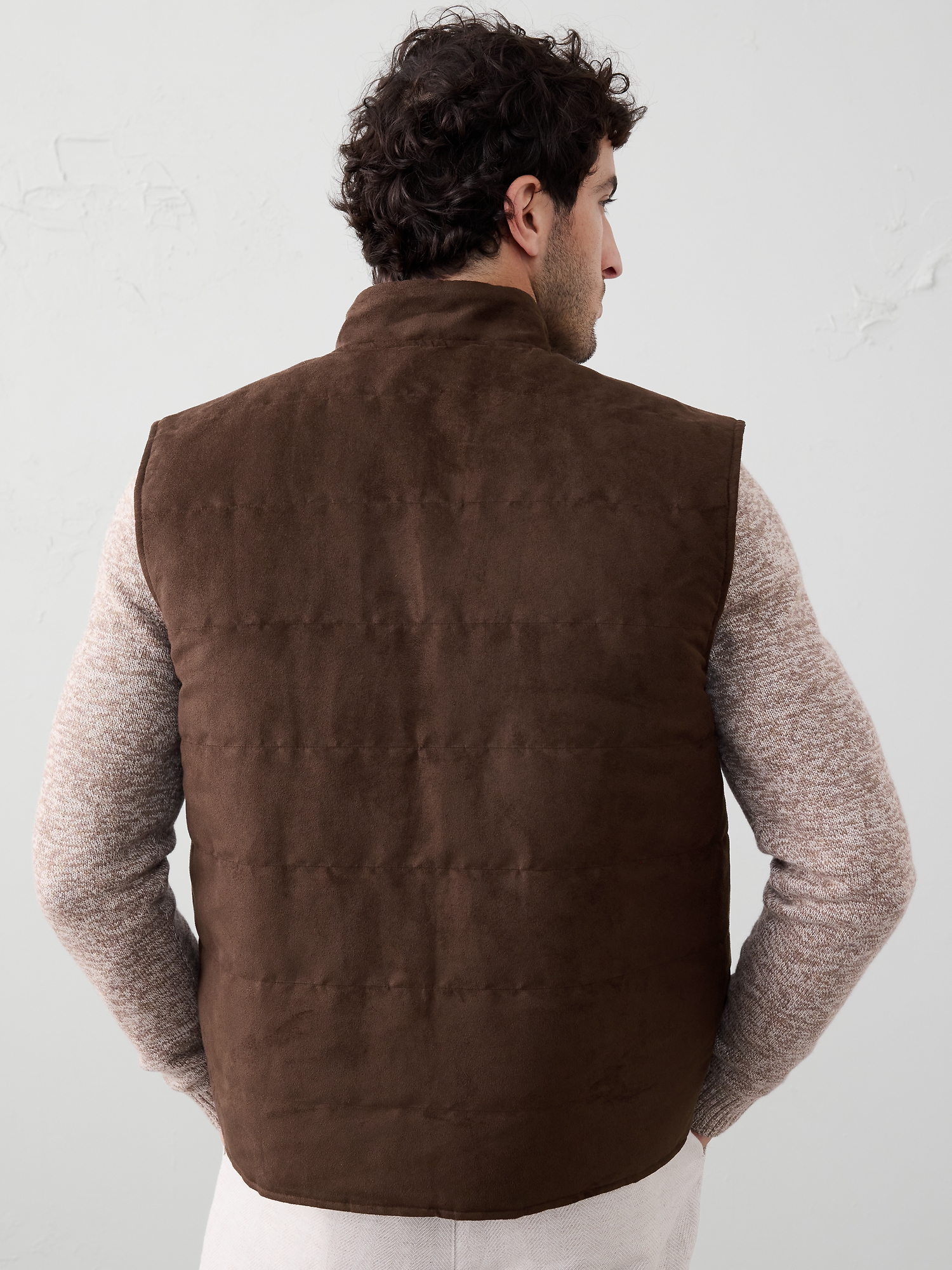 Vegan Suede Reversible Vest
