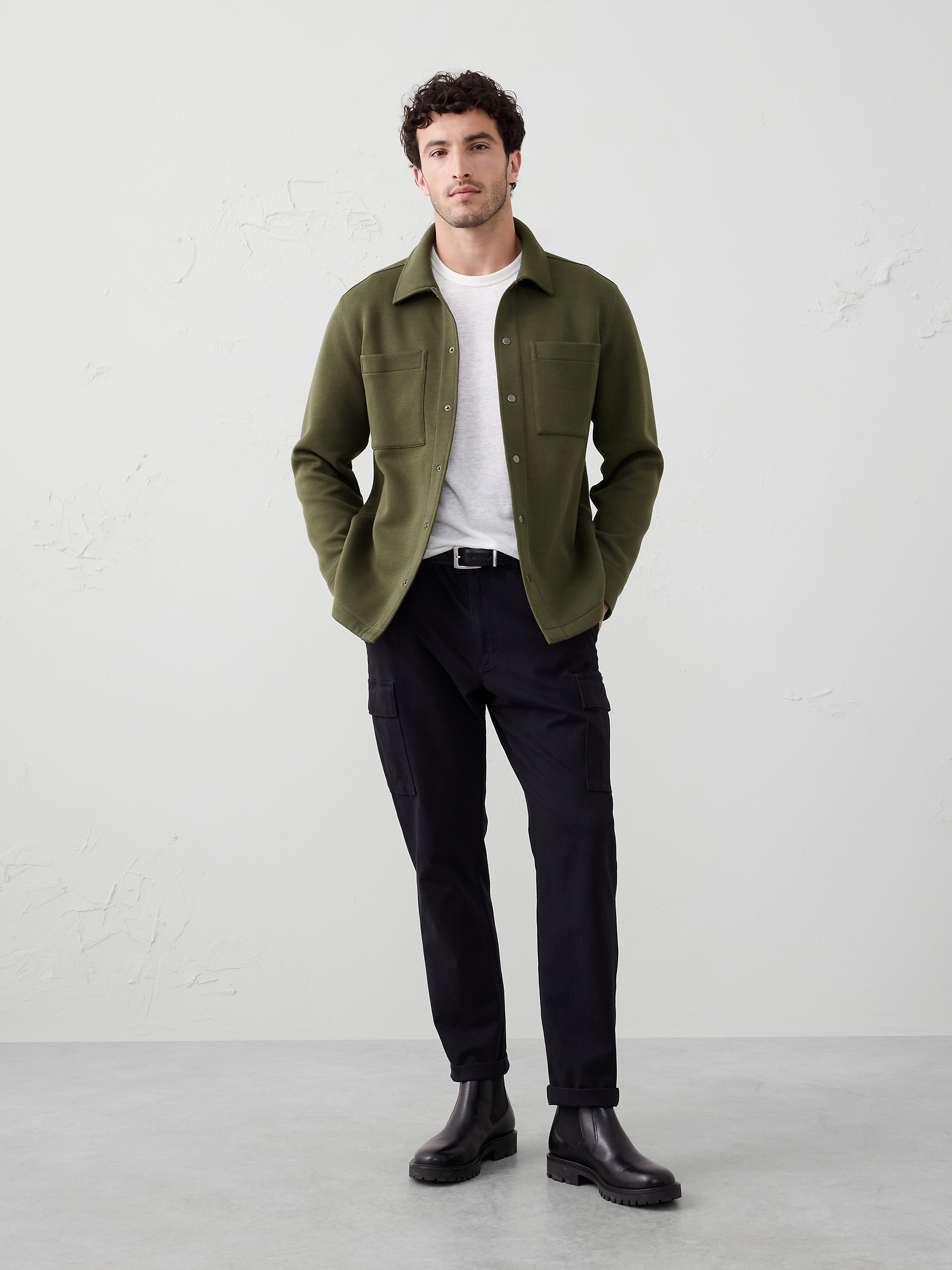 Scuba Sweatshirt Jacket - Dark Trees