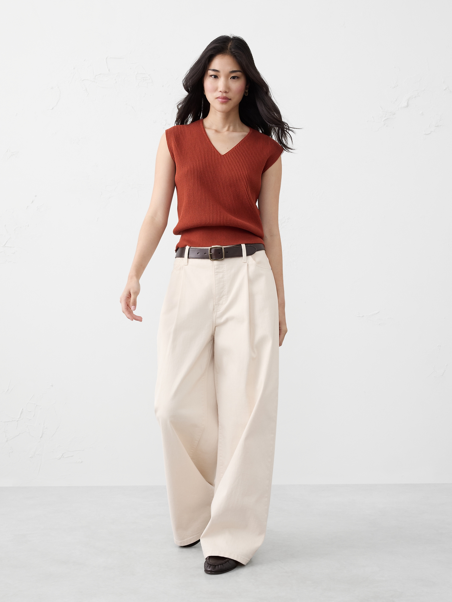 Image number 1 showing, Ribbed Sweater Shell