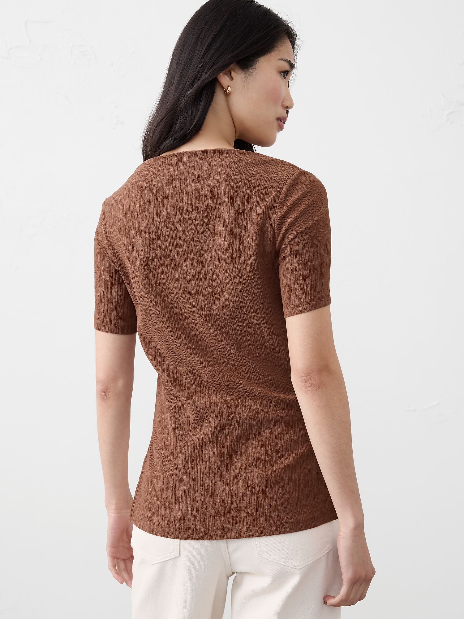 Image number 2 showing, Crinkle Jacquard Top