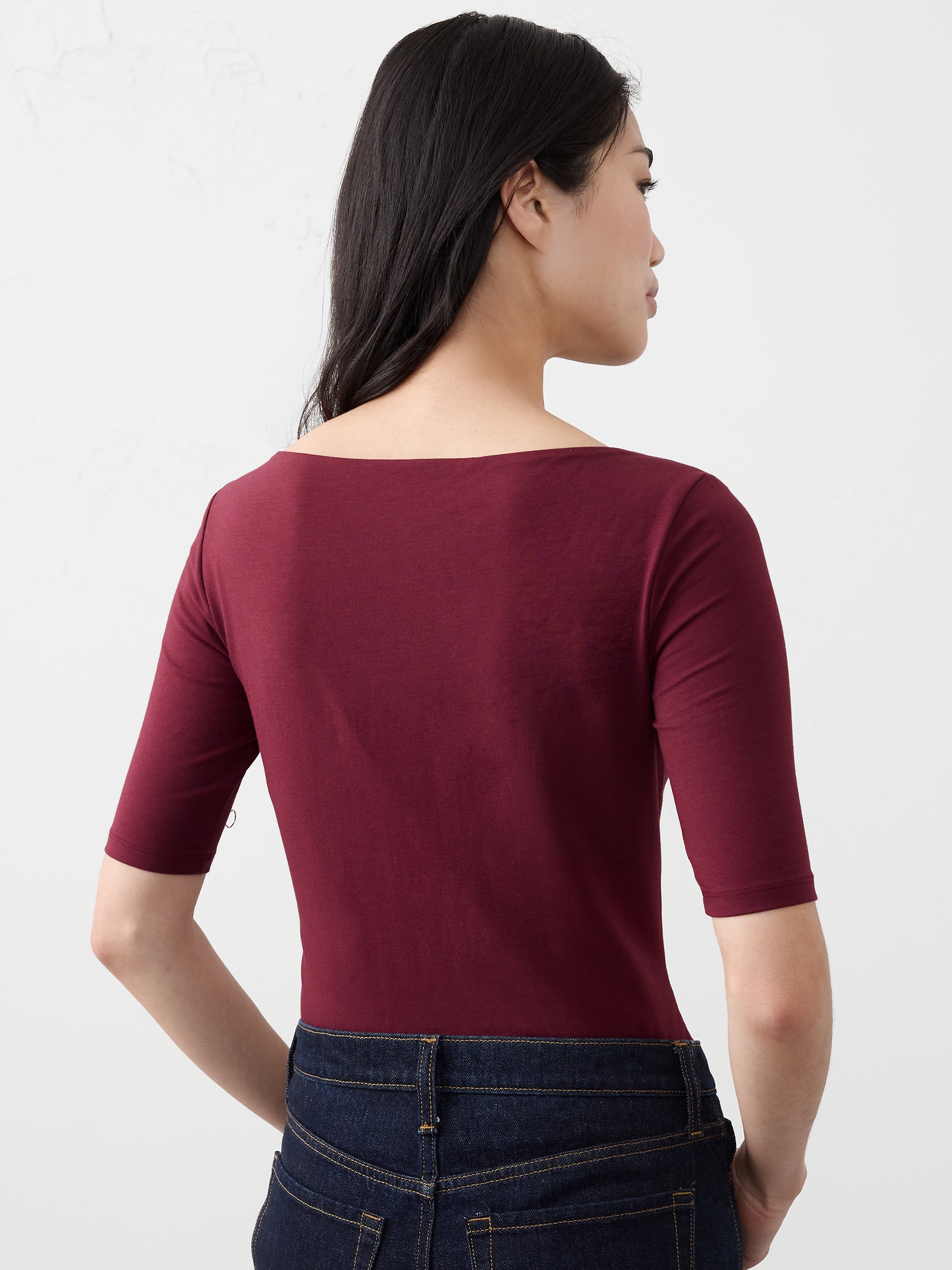 Image number 8 showing, Soft Stretch Elbow-Sleeve Top