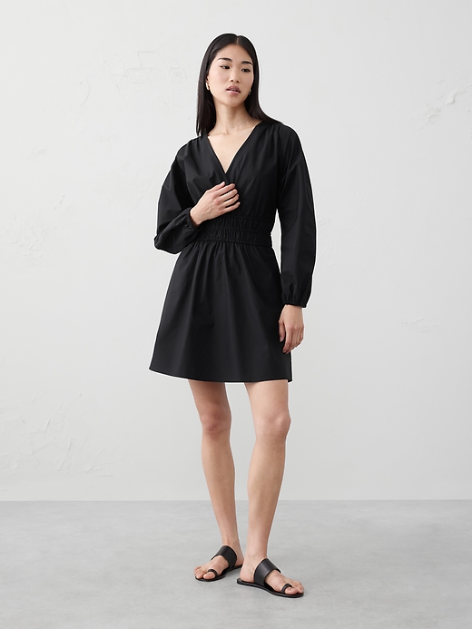 banana republic black mini dress Banana Republic | Dresses | Nwt Banana Republic Womens Black Cinched Waist Denim Mini Dress Size 4