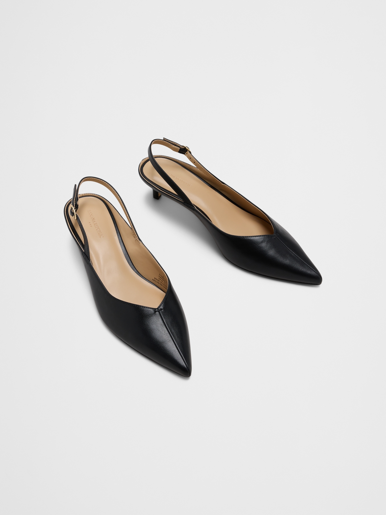 Slingback Kitten Heel Mule