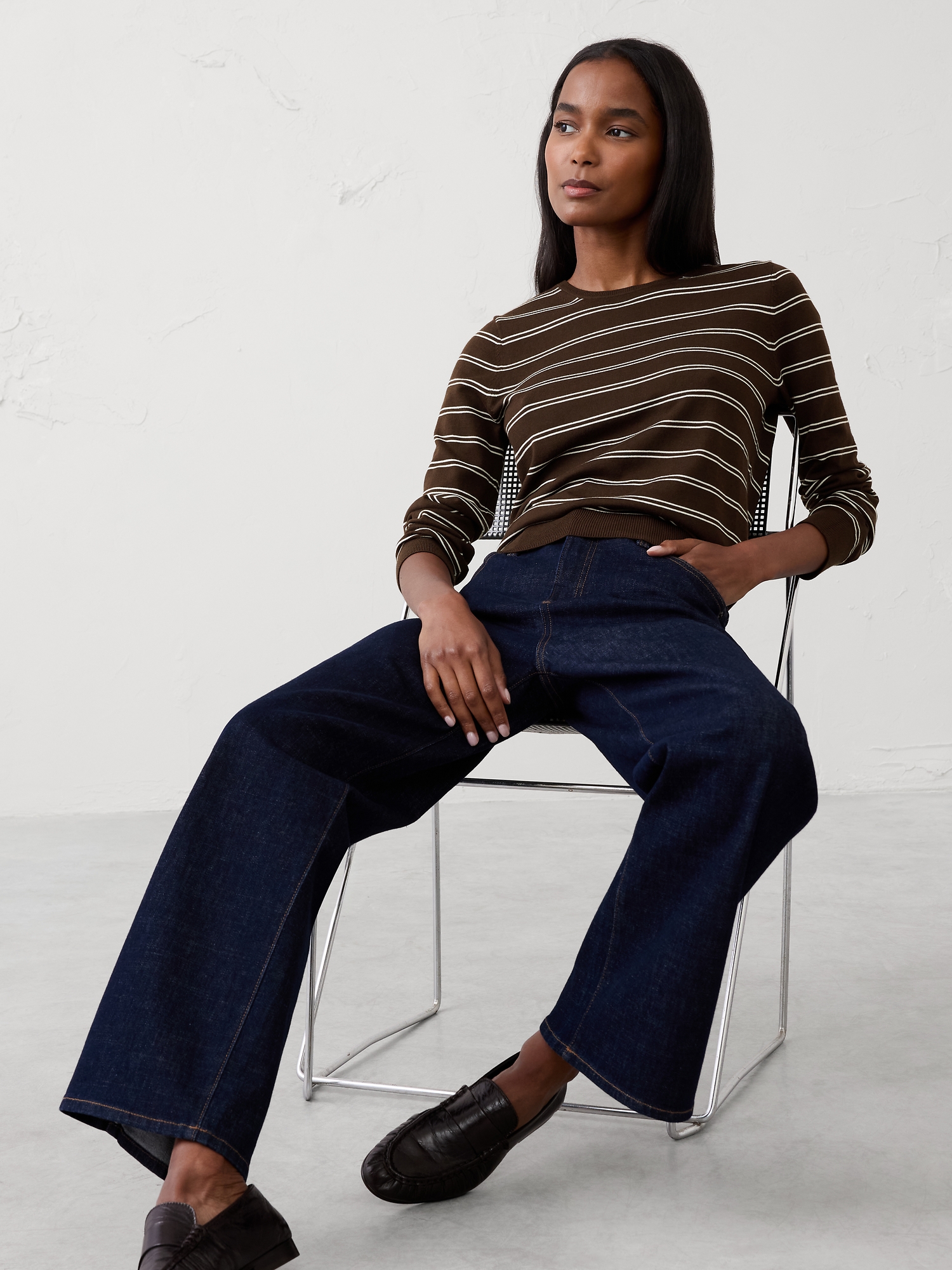 Image number 1 showing, FOREVER STRIPED SWEATER