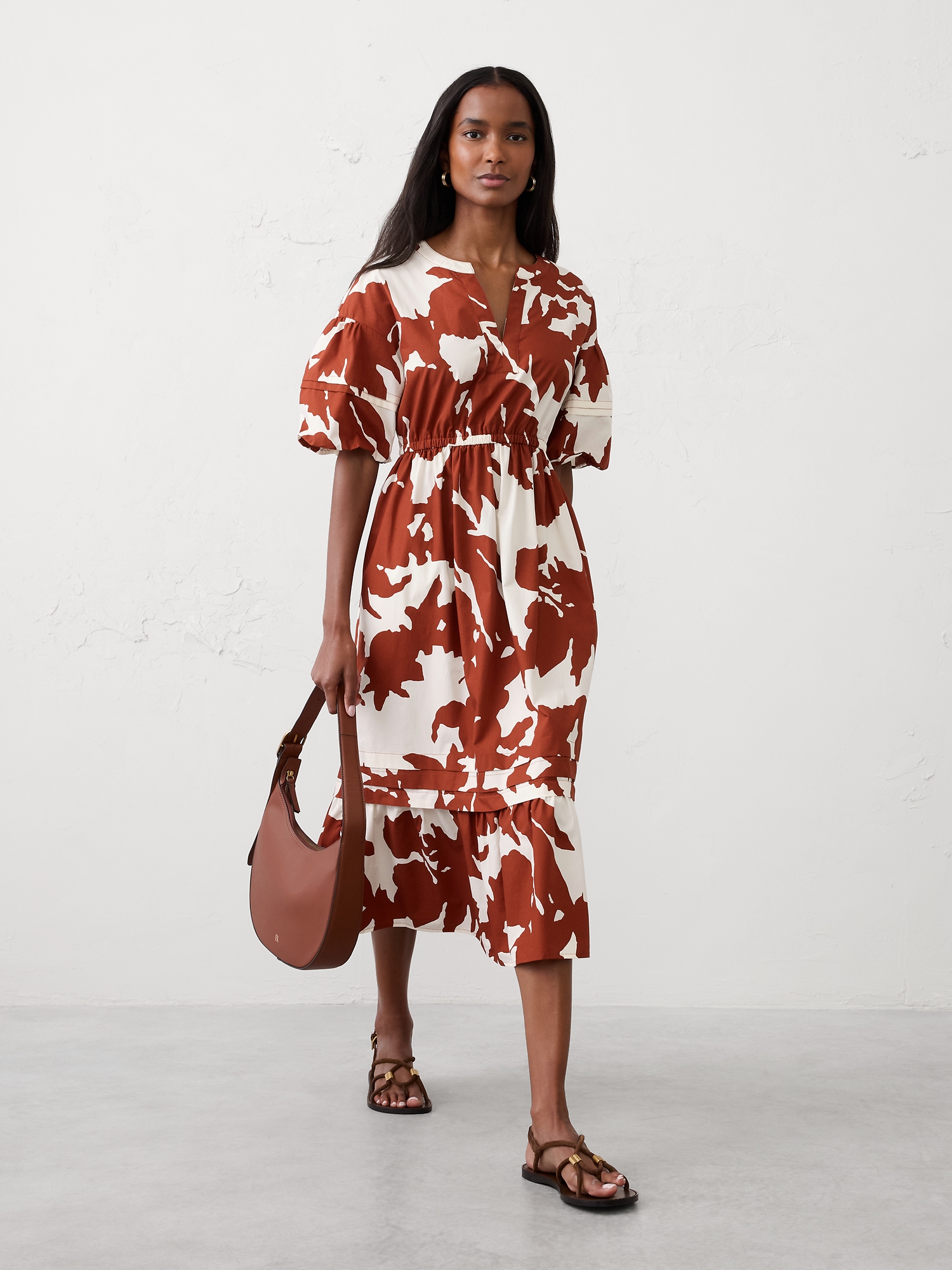 Image number 1 showing, TIERED MAXI DRESS