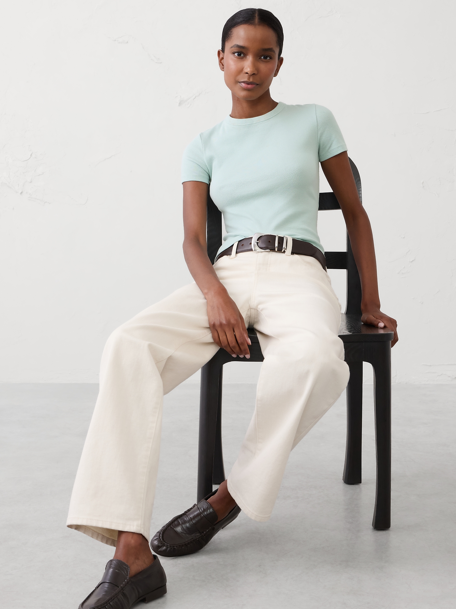 Image number 1 showing, Ribbed T-Shirt