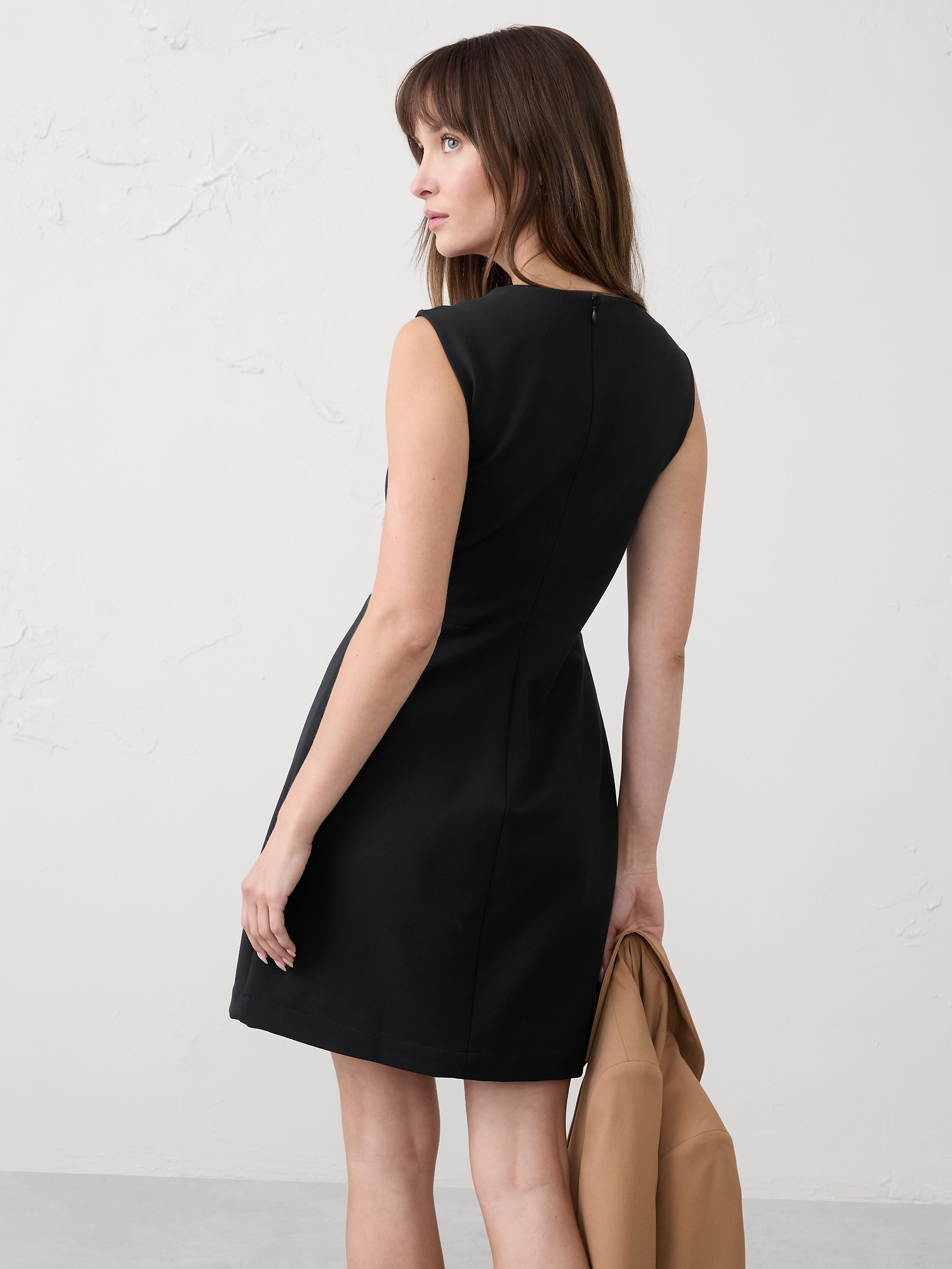 Image number 2 showing, SEAMED SHEATH MINI DRESS