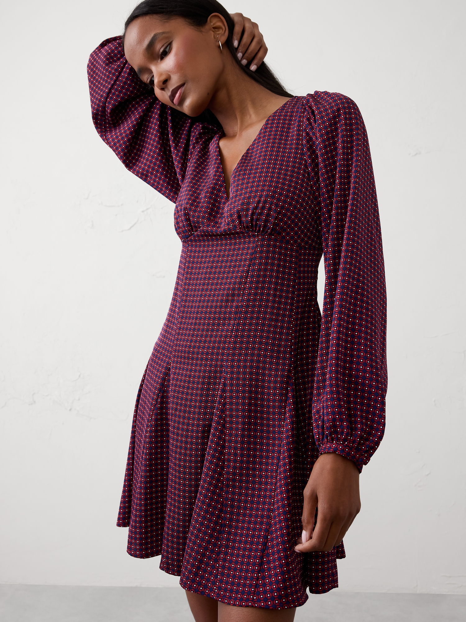 Image number 3 showing, GODET MINI DRESS