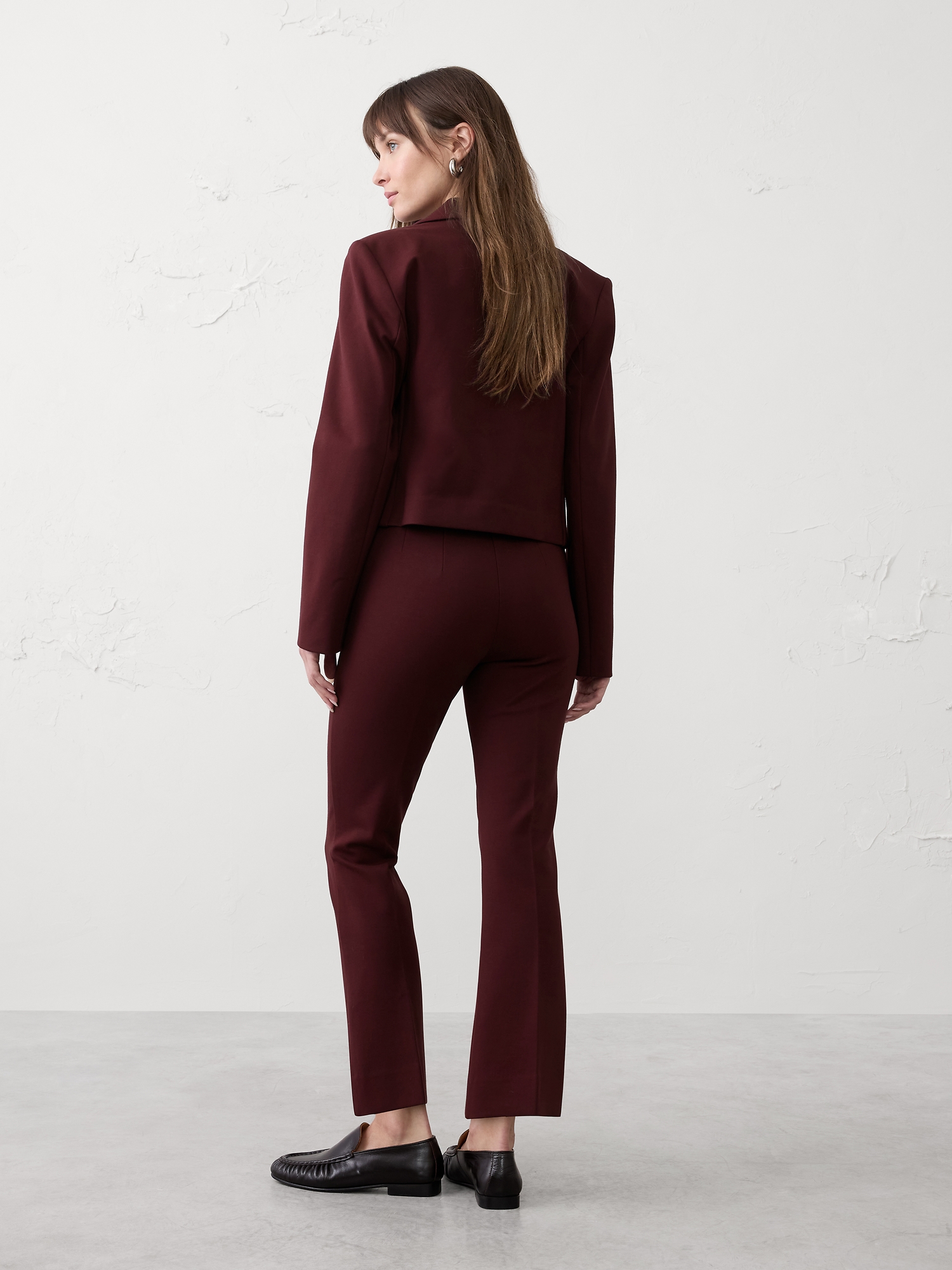 Image number 5 showing, Bootcut Cropped Ponte Pull-On Pant