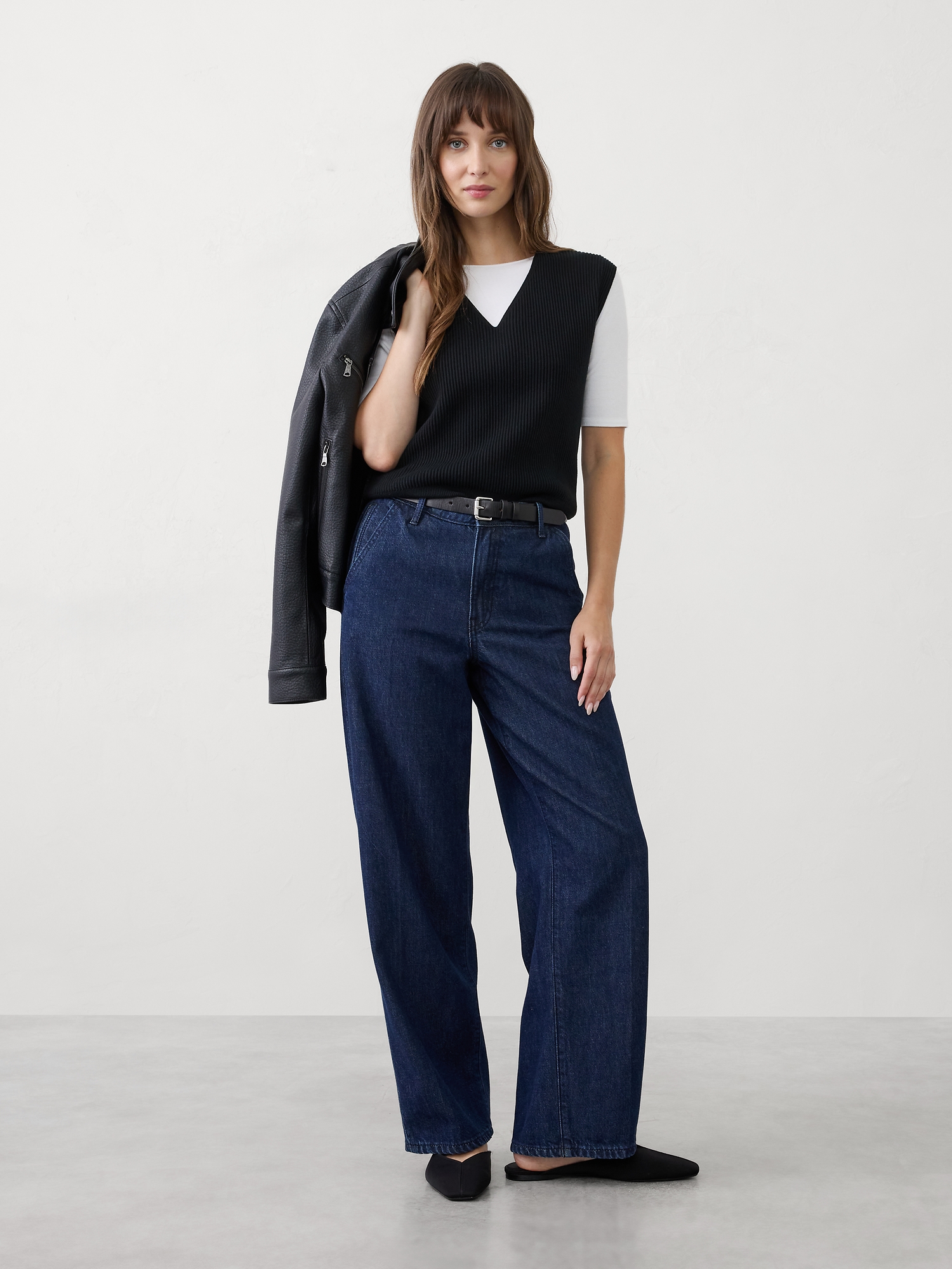 Image number 1 showing, Ribbed Sweater Shell