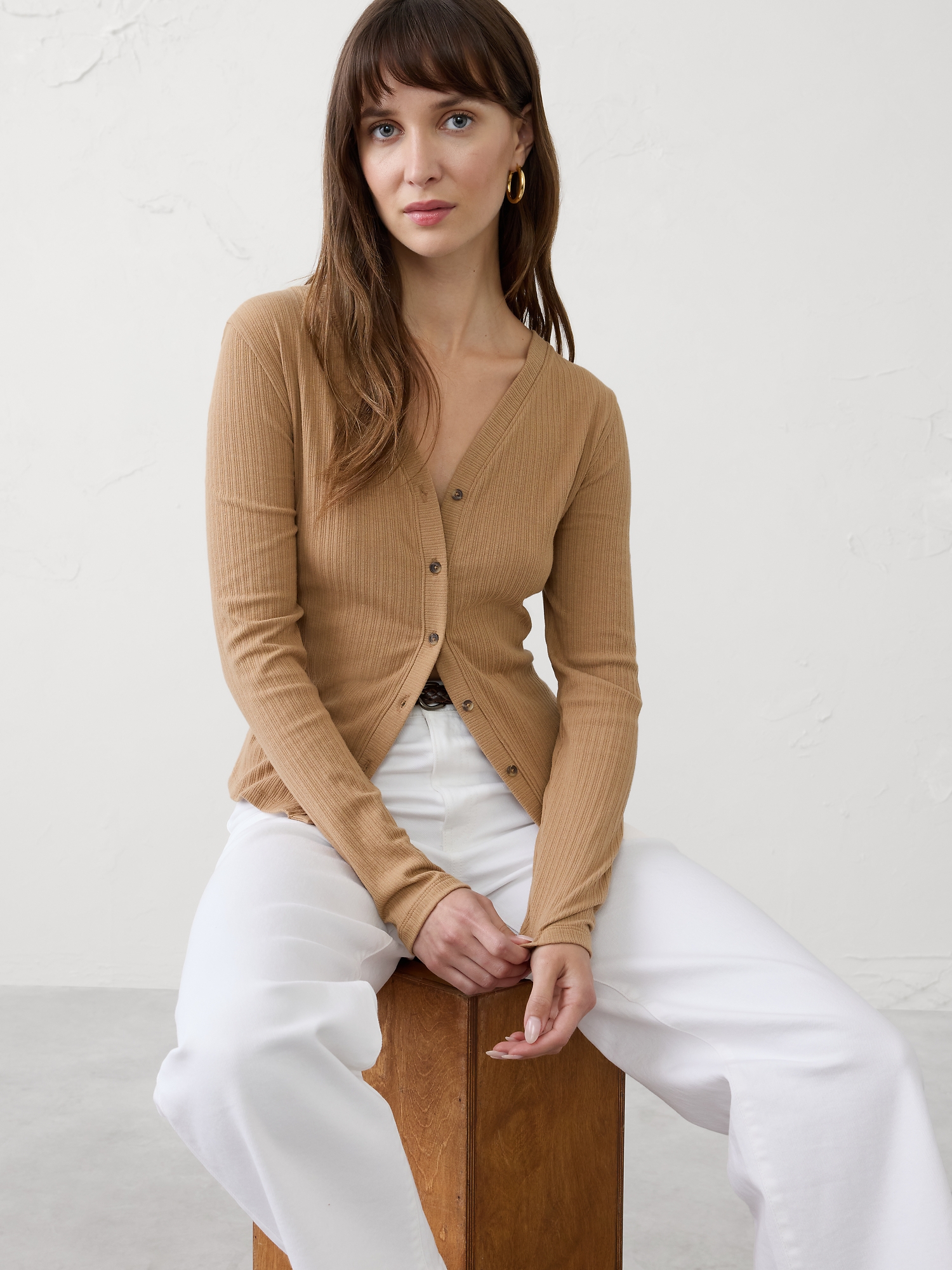 Textured Cardigan Top