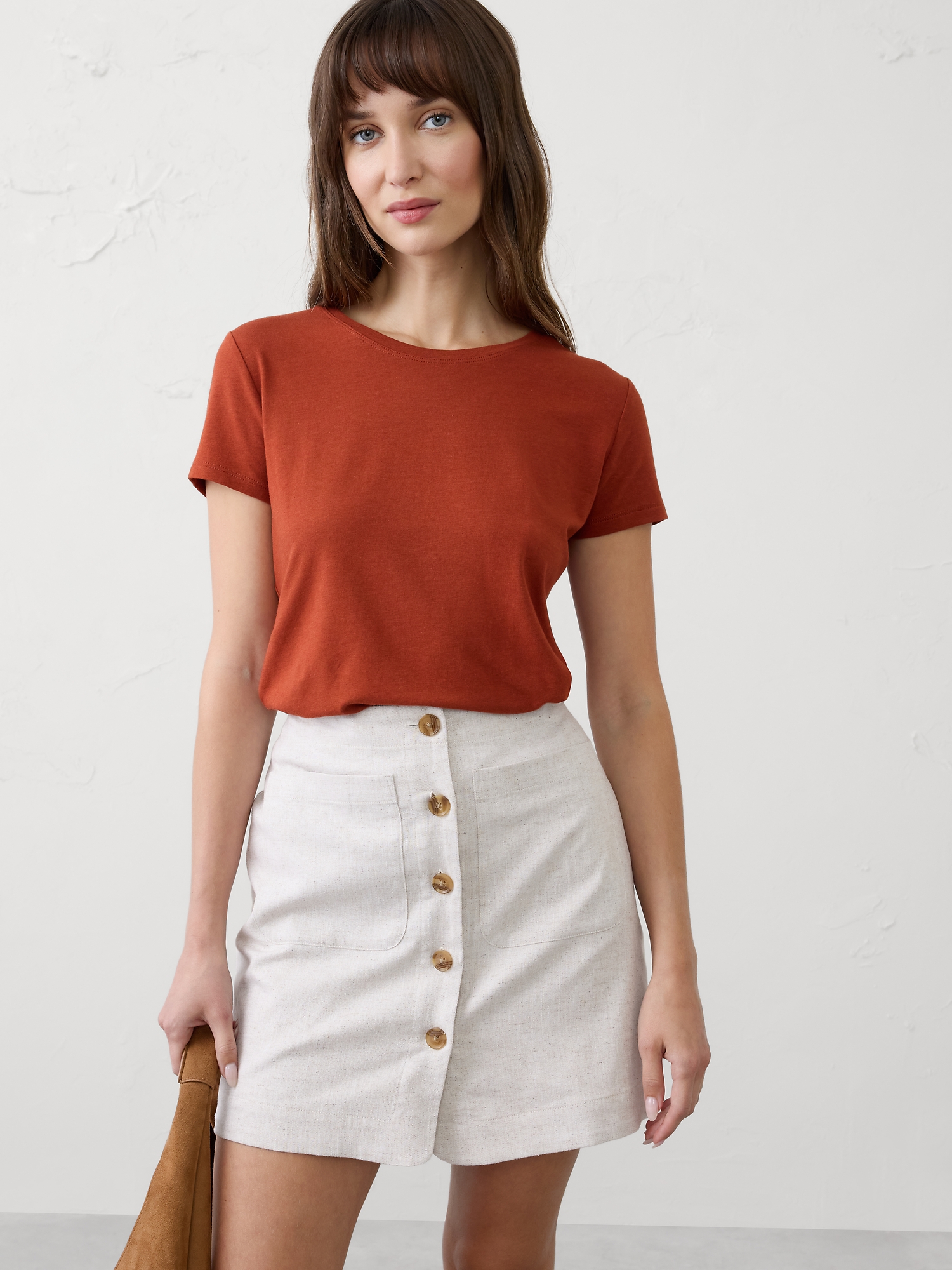Timeless Crew-Neck T-Shirt - Red