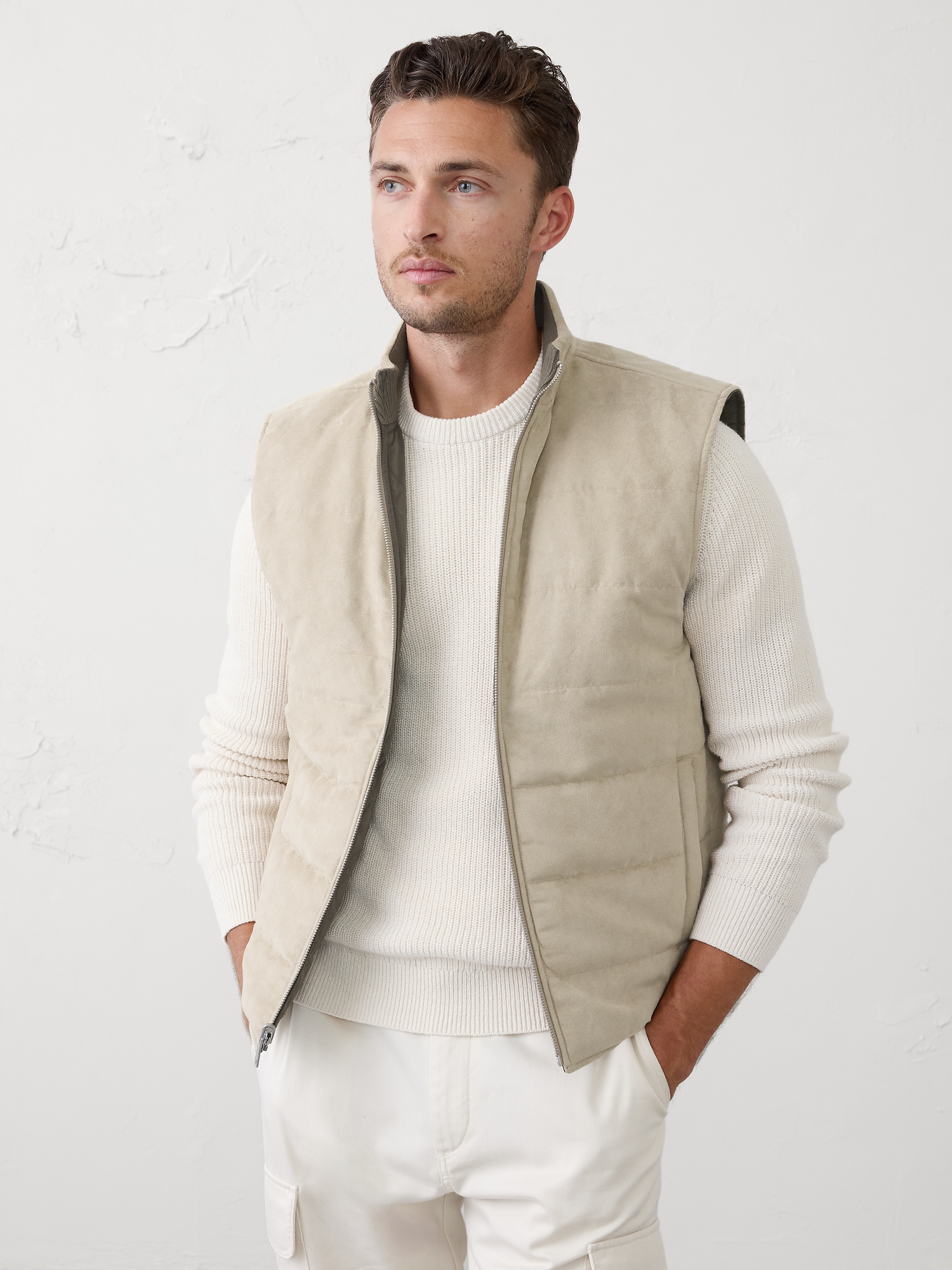 Vegan Suede Reversible Vest